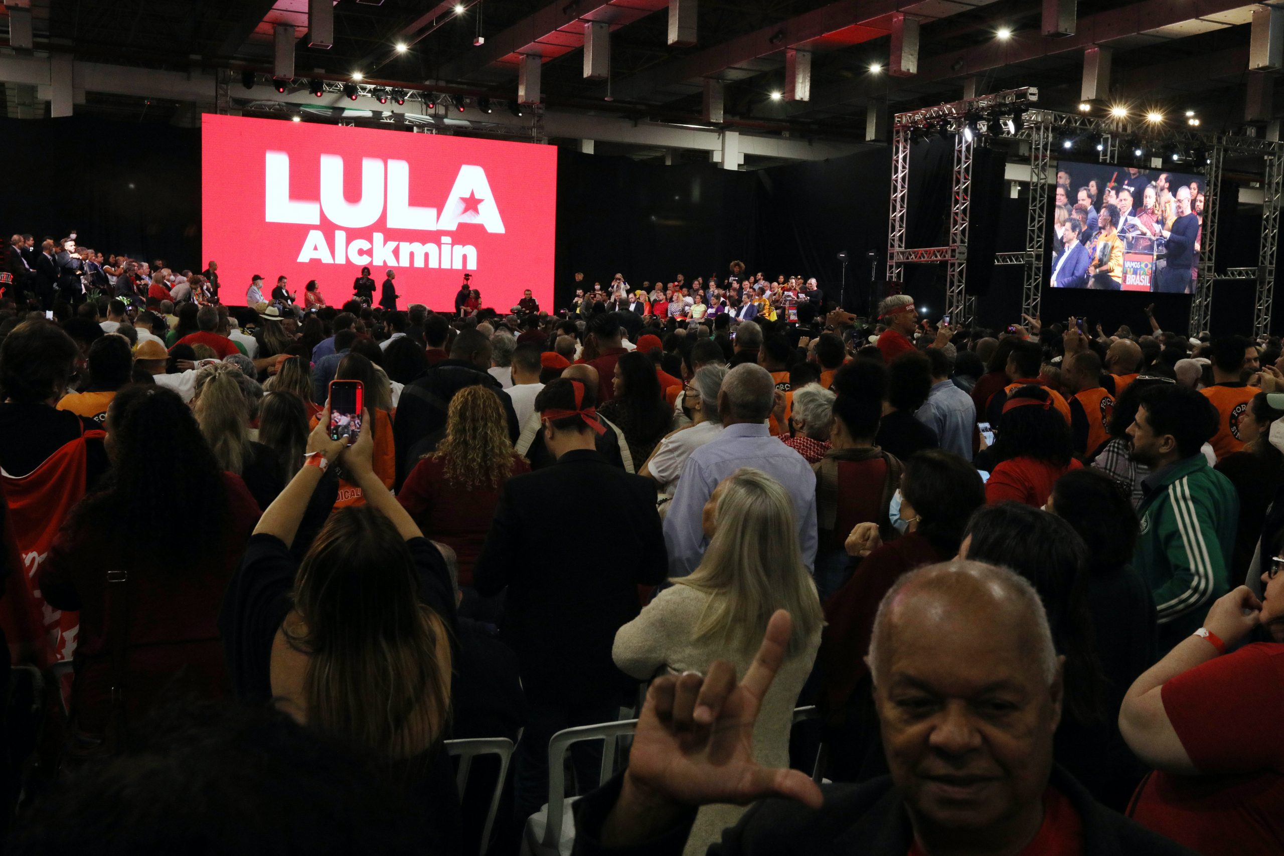 Lançamento do Movimento Vamos Juntos Pelo Brasil no Expo Center Norte. Rua josé Bernardo Pinto, 333 - Vila Guilherme, São Paulo|SP. Fotos Dino Snatos. Brasil_07_05_2022.