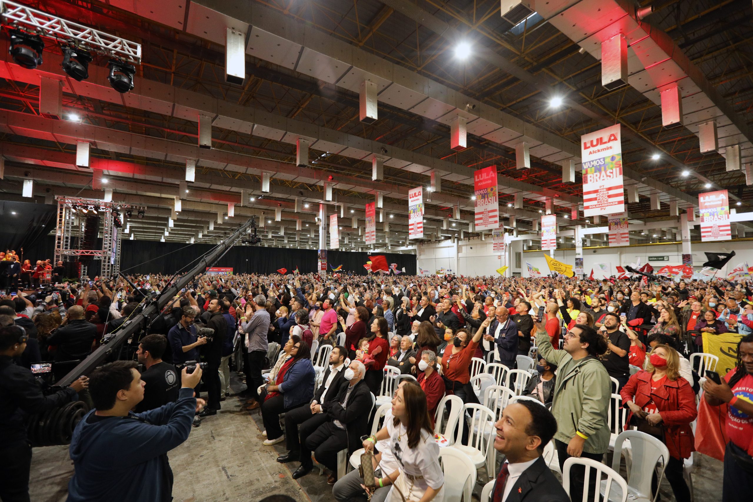 Lançamento do Movimento Vamos Juntos Pelo Brasil no Expo Center Norte. Rua josé Bernardo Pinto, 333 - Vila Guilherme, São Paulo|SP. Fotos Dino Snatos. Brasil_07_05_2022.