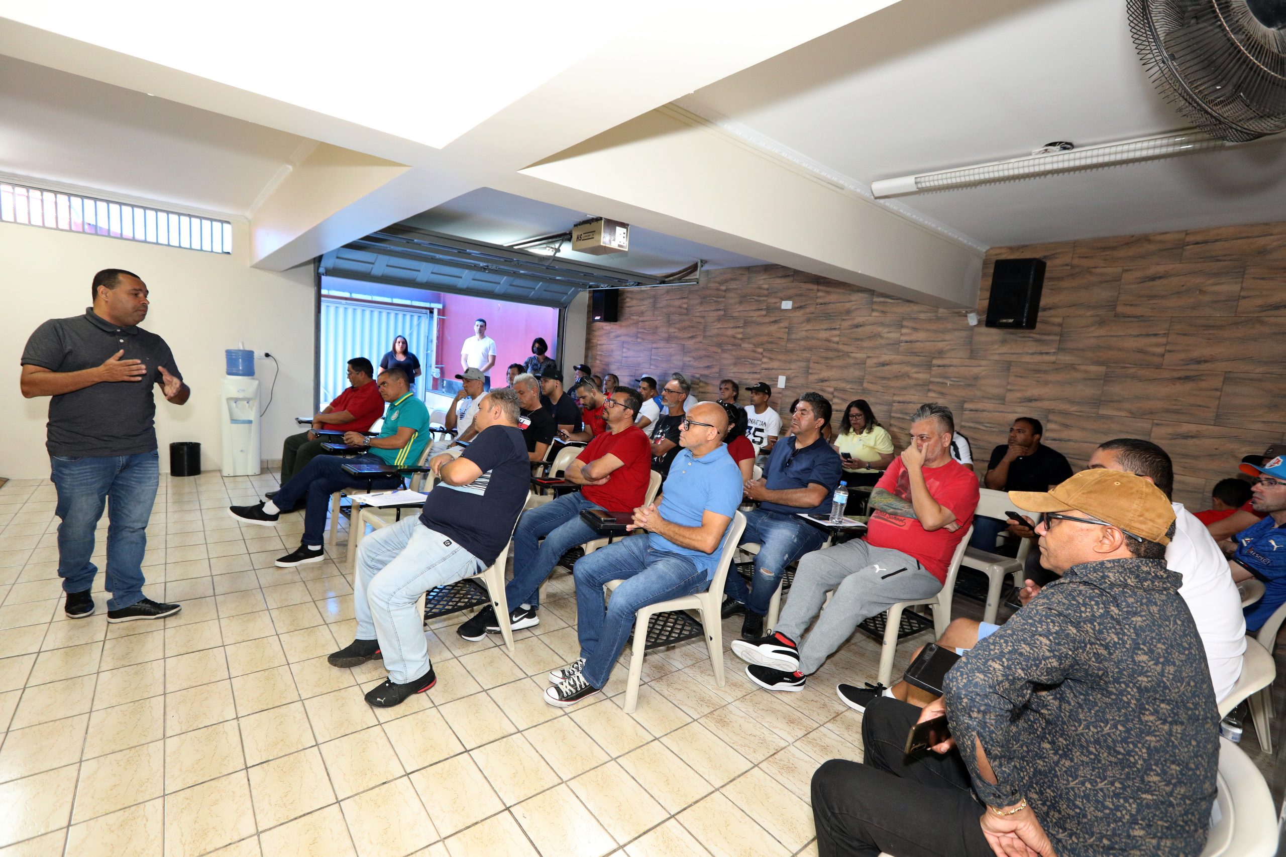 Assembleia de apresentação o nome de Evandro para concorrer como presidente do Sindicato do Químicos do ABC gestão 2023 a 2027. na subsede de Diadema. Fotos Dino Santos. Brasil_17_12_2022.