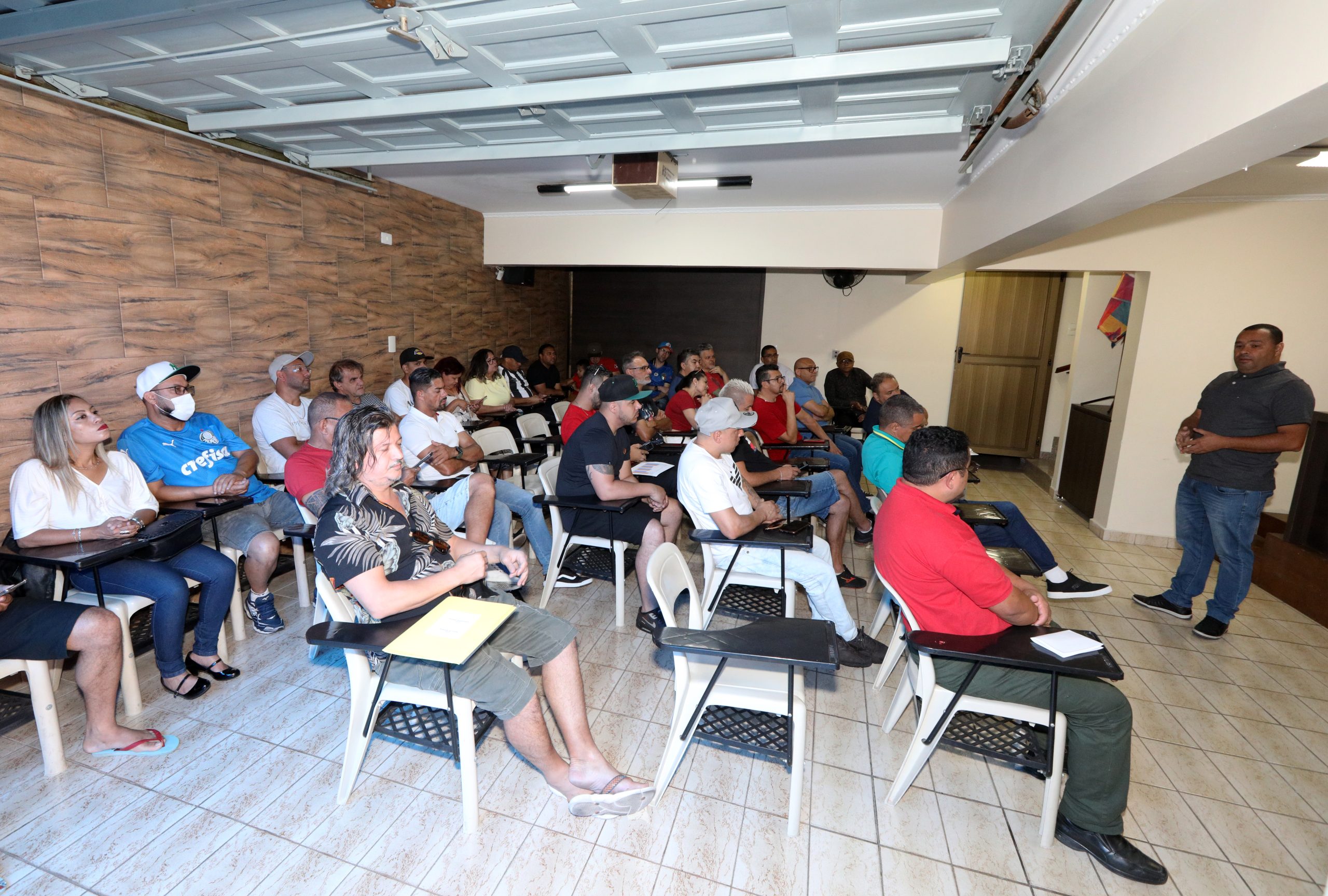 Assembleia de apresentação o nome de Evandro para concorrer como presidente do Sindicato do Químicos do ABC gestão 2023 a 2027. na subsede de Diadema. Fotos Dino Santos. Brasil_17_12_2022.