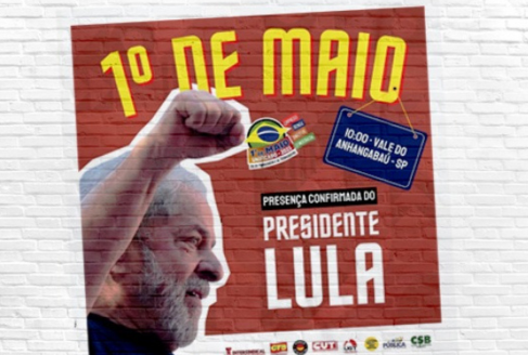 Lula confirma presença nas comemorações do 1º de Maio em São Paulo