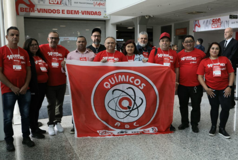 Químicos do ABC participam do Congresso Nacional da CUT que reelegeu Sergio Nobre como presidente