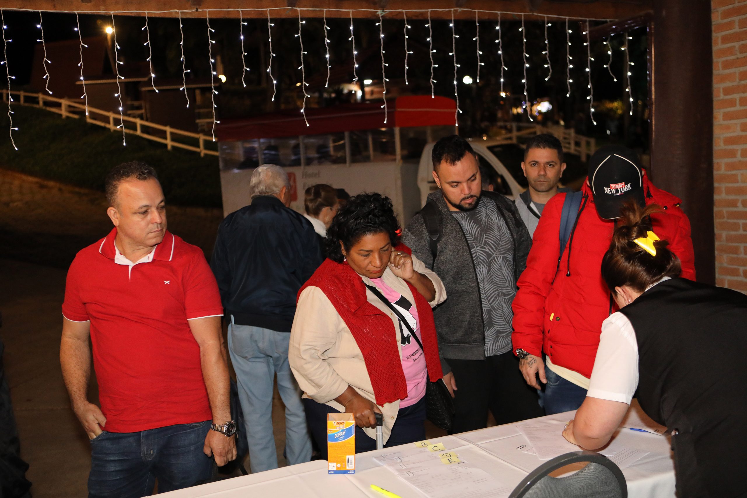 14º Congresso do Sindicato dos Químicos do ABC mesa de abertura realizado no Hotel Estância Atibainha. N