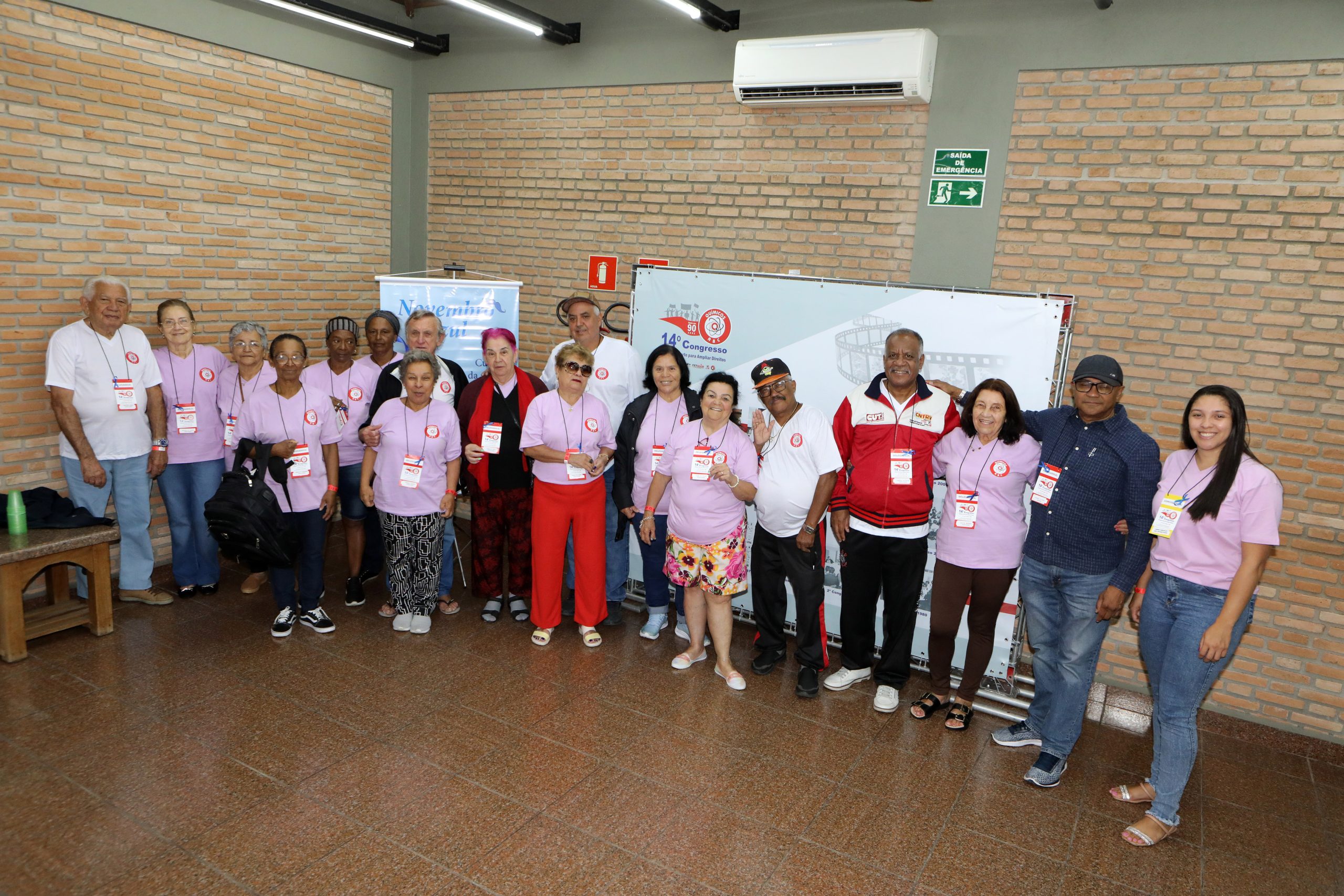 14º Congresso do Sindicato dos Químicos do ABC mesa de abertura realizado no Hotel Estância Atibainha. N