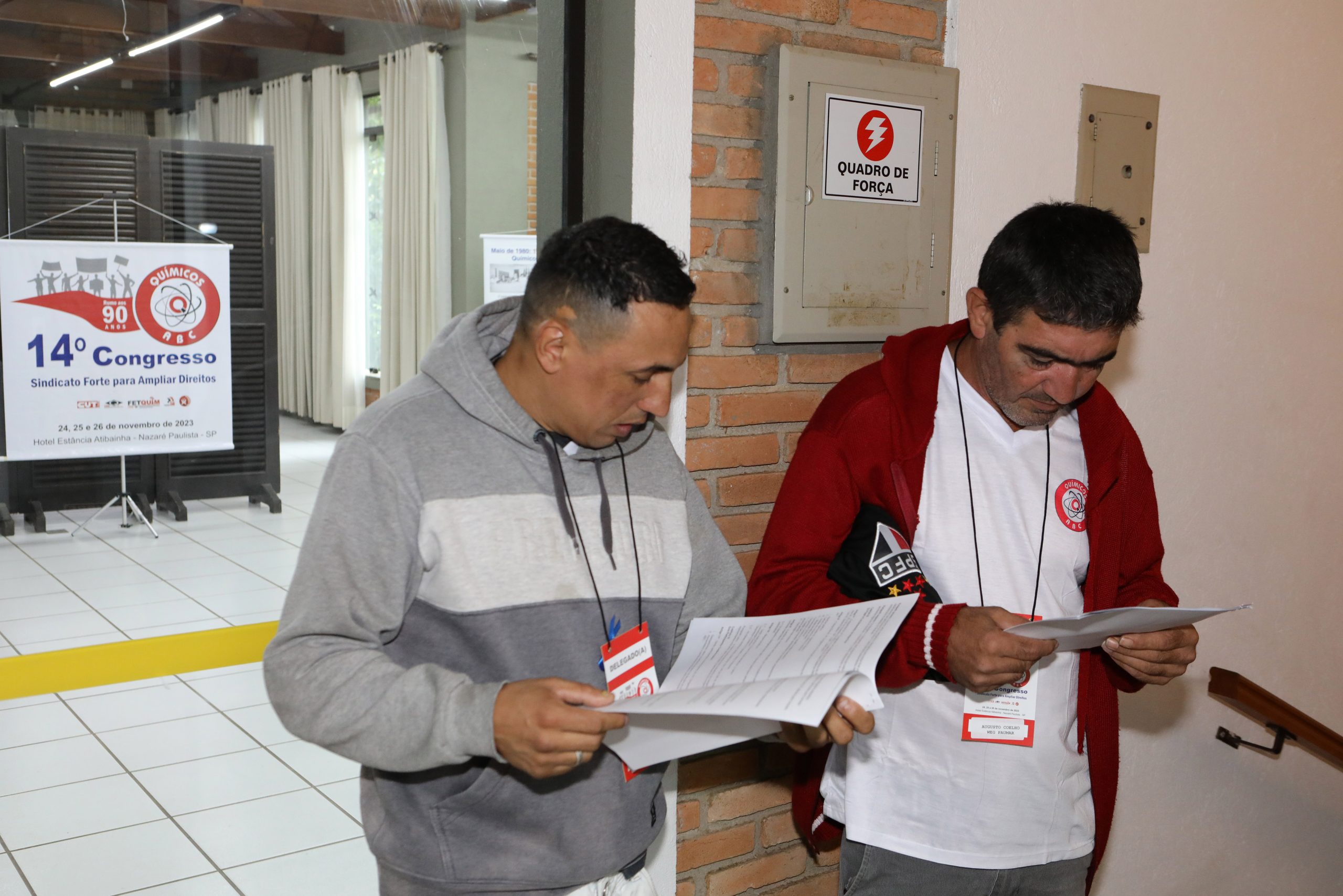 14º Congresso do Sindicato dos Químicos do ABC mesa de abertura realizado no Hotel Estância Atibainha. N