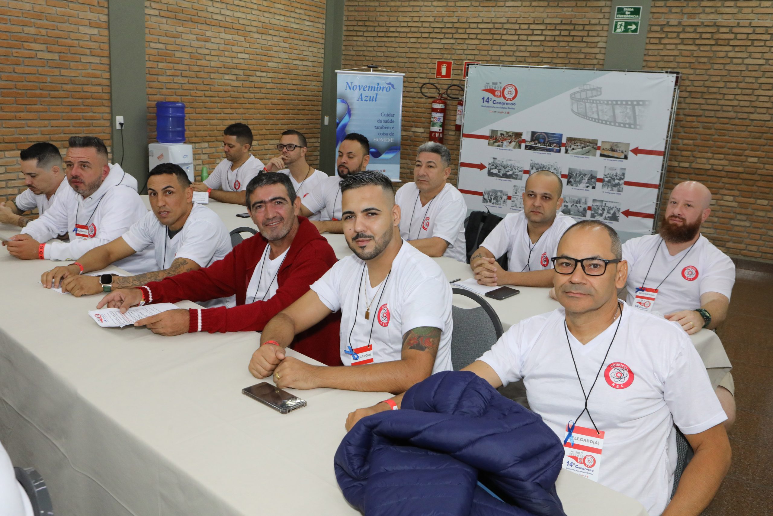 14º Congresso do Sindicato dos Químicos do ABC mesa de abertura realizado no Hotel Estância Atibainha. N