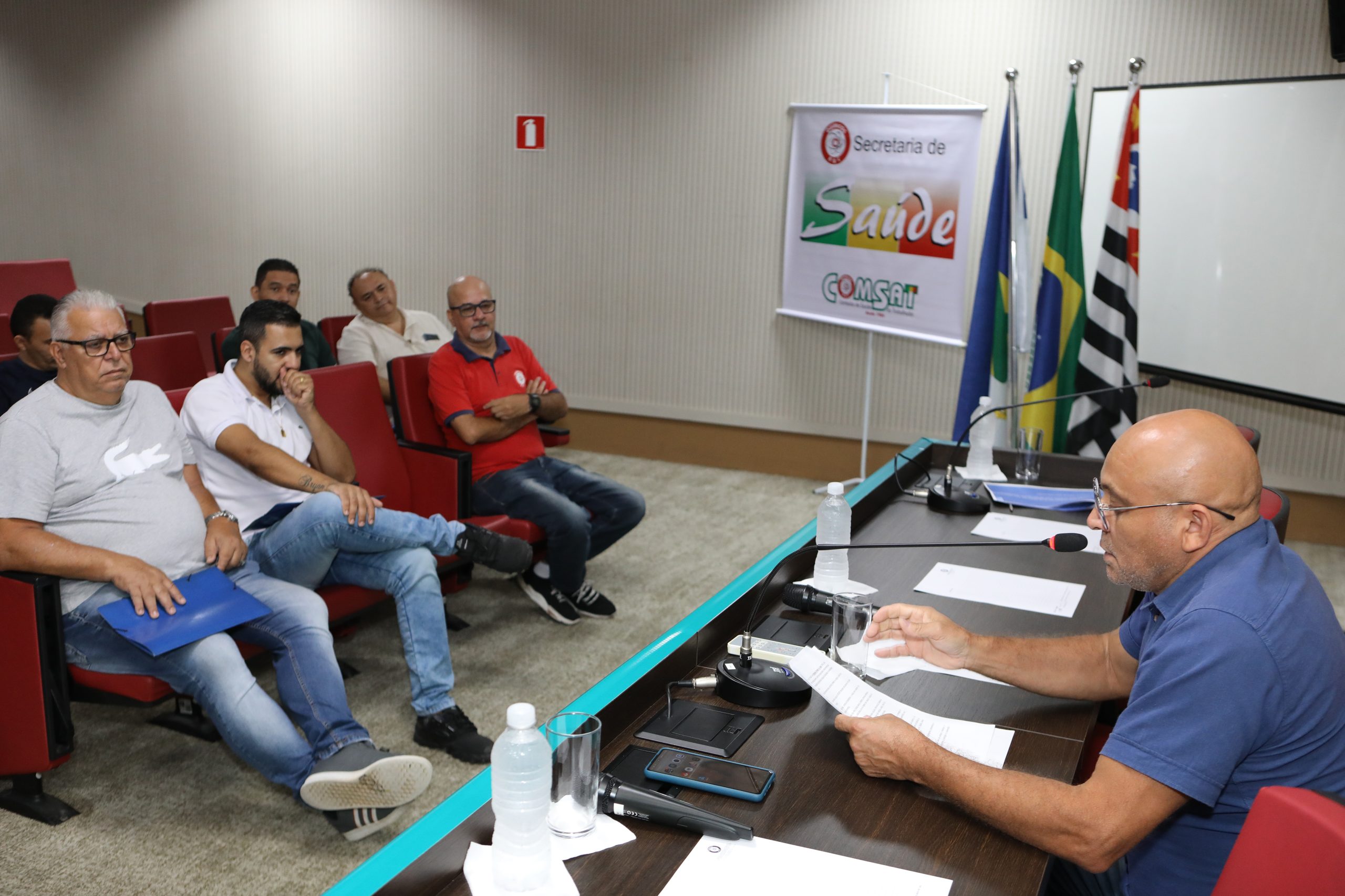 Mesa de debate sobre a LER/DORT realizado no Sindicato dos Químicos do ABC. Rua Senador Fláquer, 813 - Centro, Santo André - SP. Fotos Dino Santos.