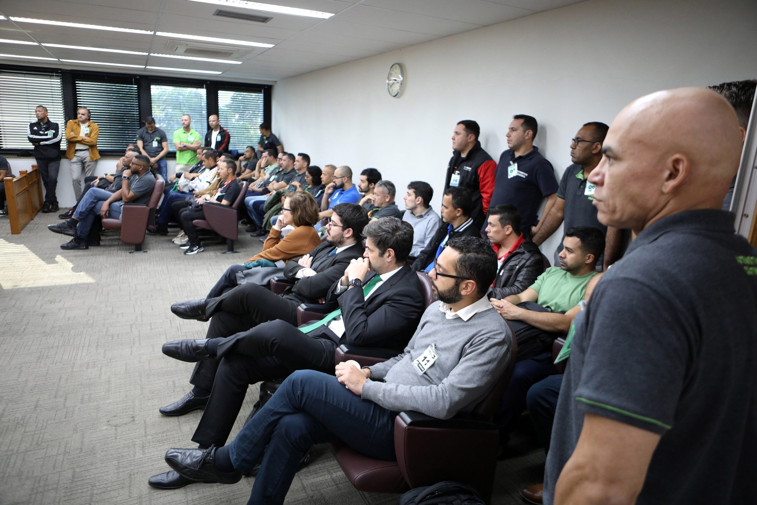 Segunda audiência de conciliação entre BASF e Sindicato dos Químicos do ABC no Tribunal Regional do Trabalho (TRT) - São Paulo - SP. Fotos Dino Santos. Brasil_03_07_2024.