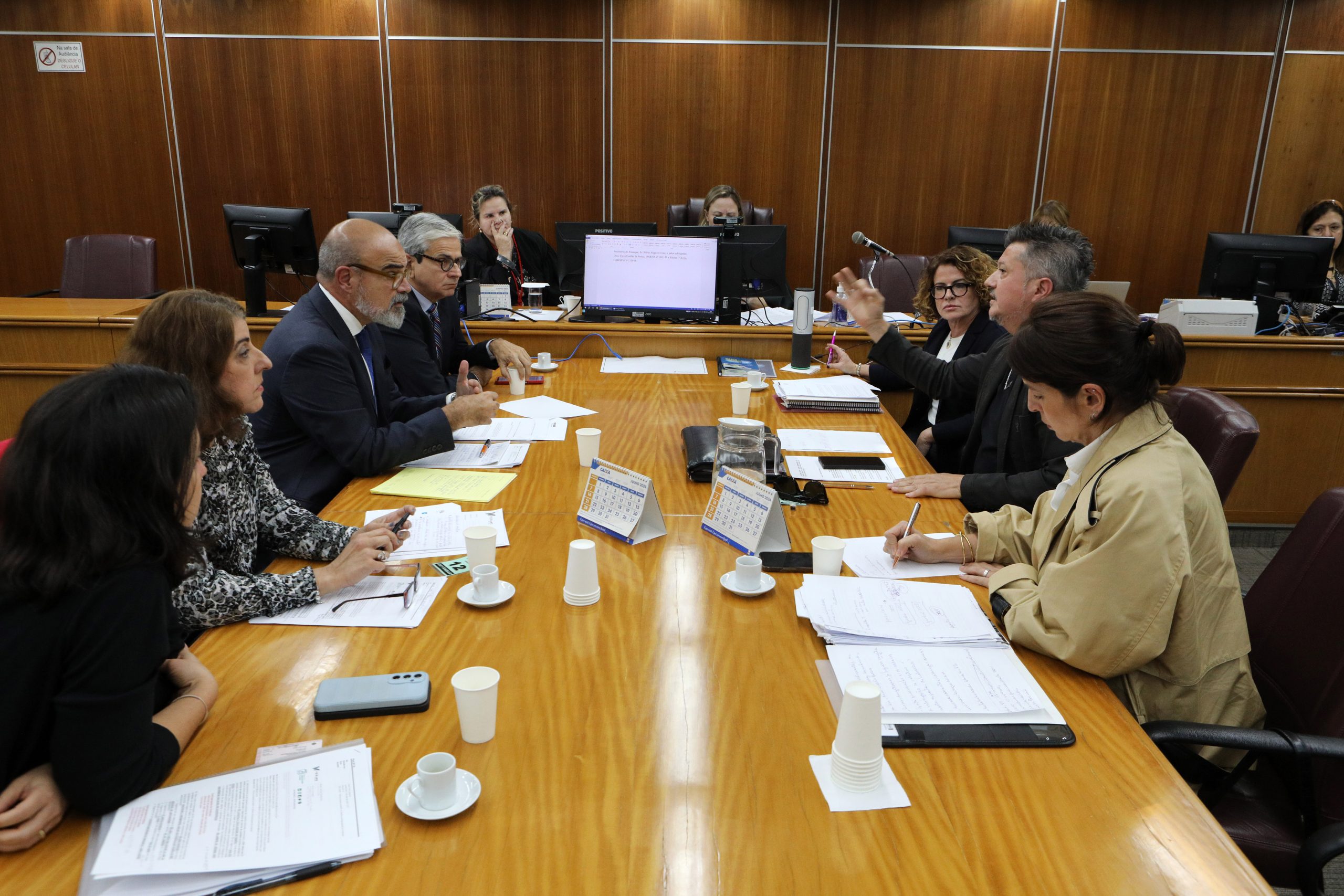 Segunda audiência de conciliação entre BASF e Sindicato dos Químicos do ABC no Tribunal Regional do Trabalho (TRT) - São Paulo - SP. Fotos Dino Santos. Brasil_03_07_2024.