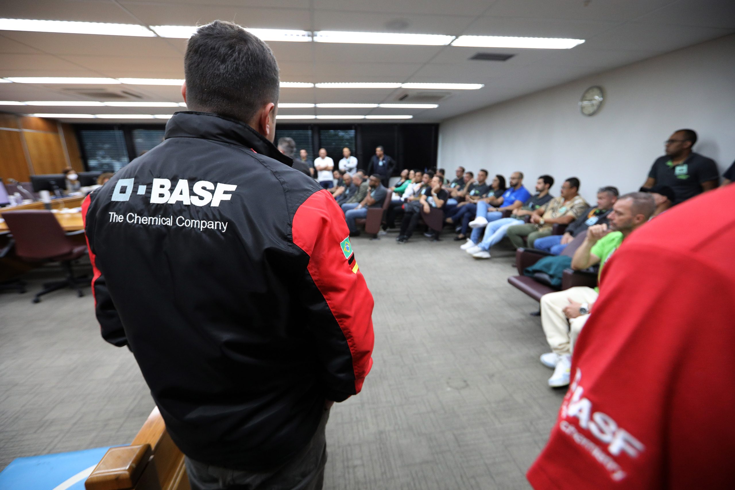 Segunda audiência de conciliação entre BASF e Sindicato dos Químicos do ABC no Tribunal Regional do Trabalho (TRT) - São Paulo - SP. Fotos Dino Santos. Brasil_03_07_2024.