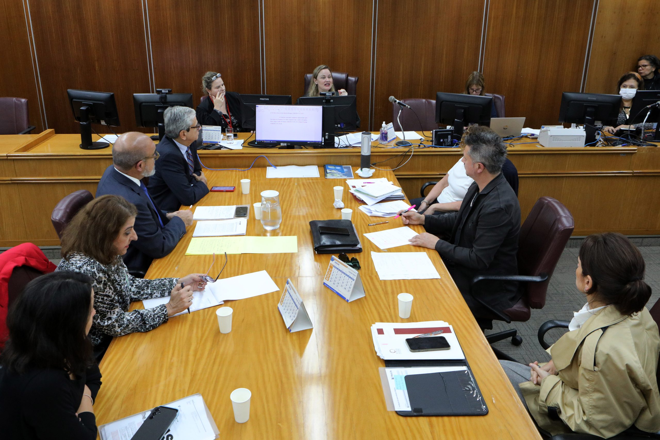 Segunda audiência de conciliação entre BASF e Sindicato dos Químicos do ABC no Tribunal Regional do Trabalho (TRT) - São Paulo - SP. Fotos Dino Santos. Brasil_03_07_2024.