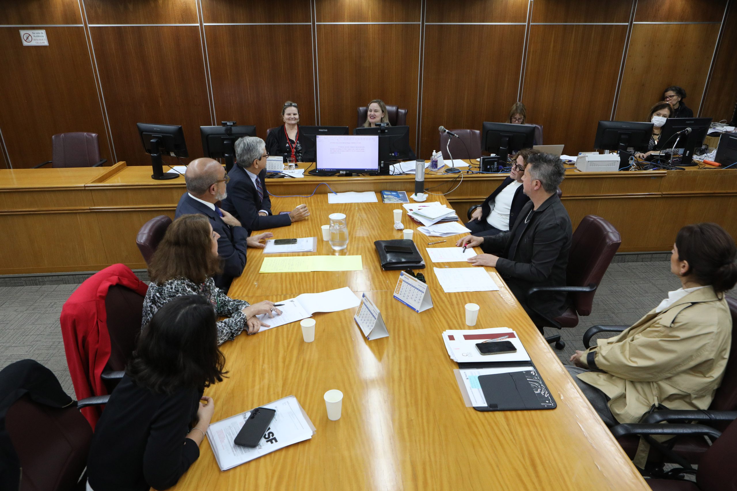 Segunda audiência de conciliação entre BASF e Sindicato dos Químicos do ABC no Tribunal Regional do Trabalho (TRT) - São Paulo - SP. Fotos Dino Santos. Brasil_03_07_2024.