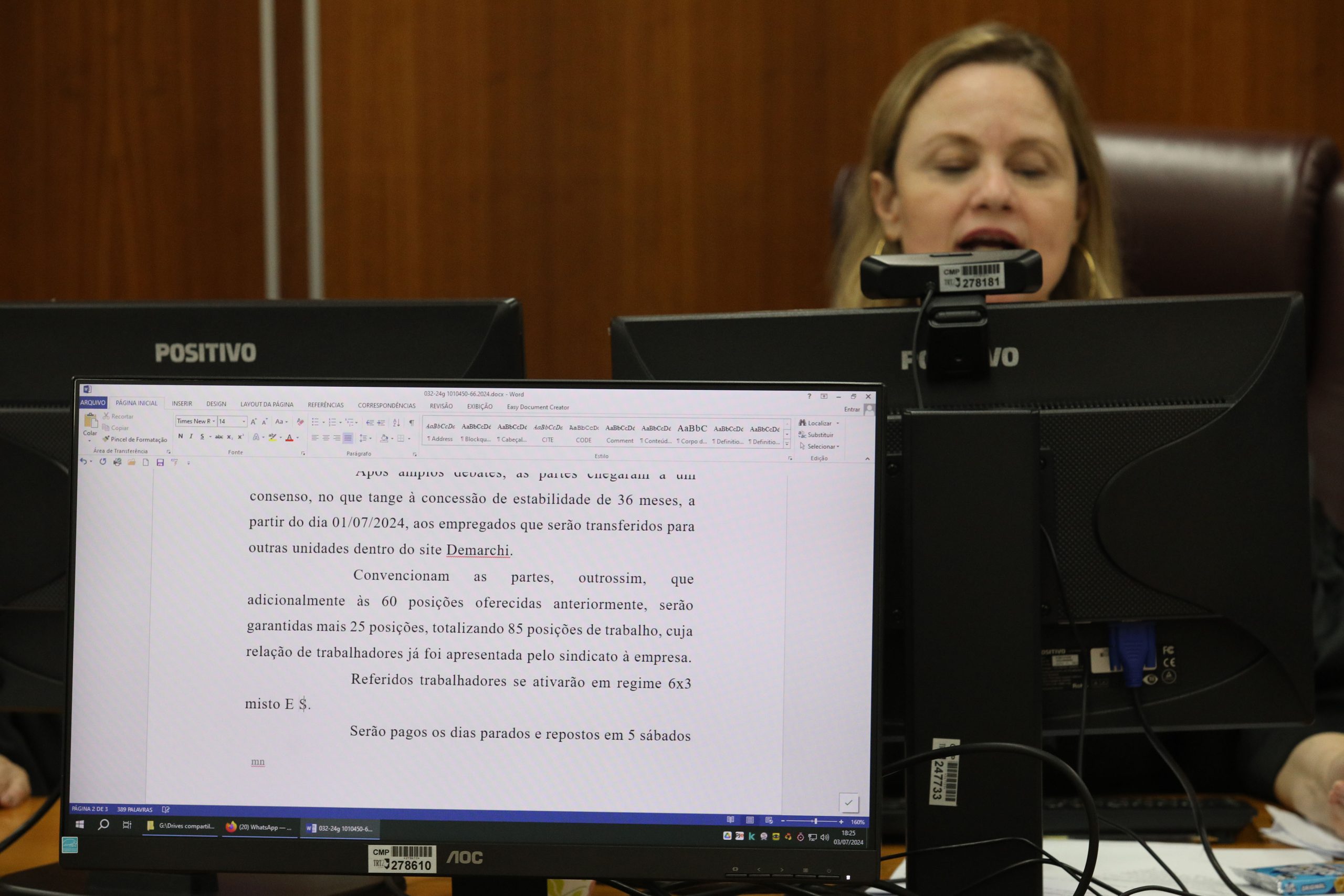 Segunda audiência de conciliação entre BASF e Sindicato dos Químicos do ABC no Tribunal Regional do Trabalho (TRT) - São Paulo - SP. Fotos Dino Santos. Brasil_03_07_2024.