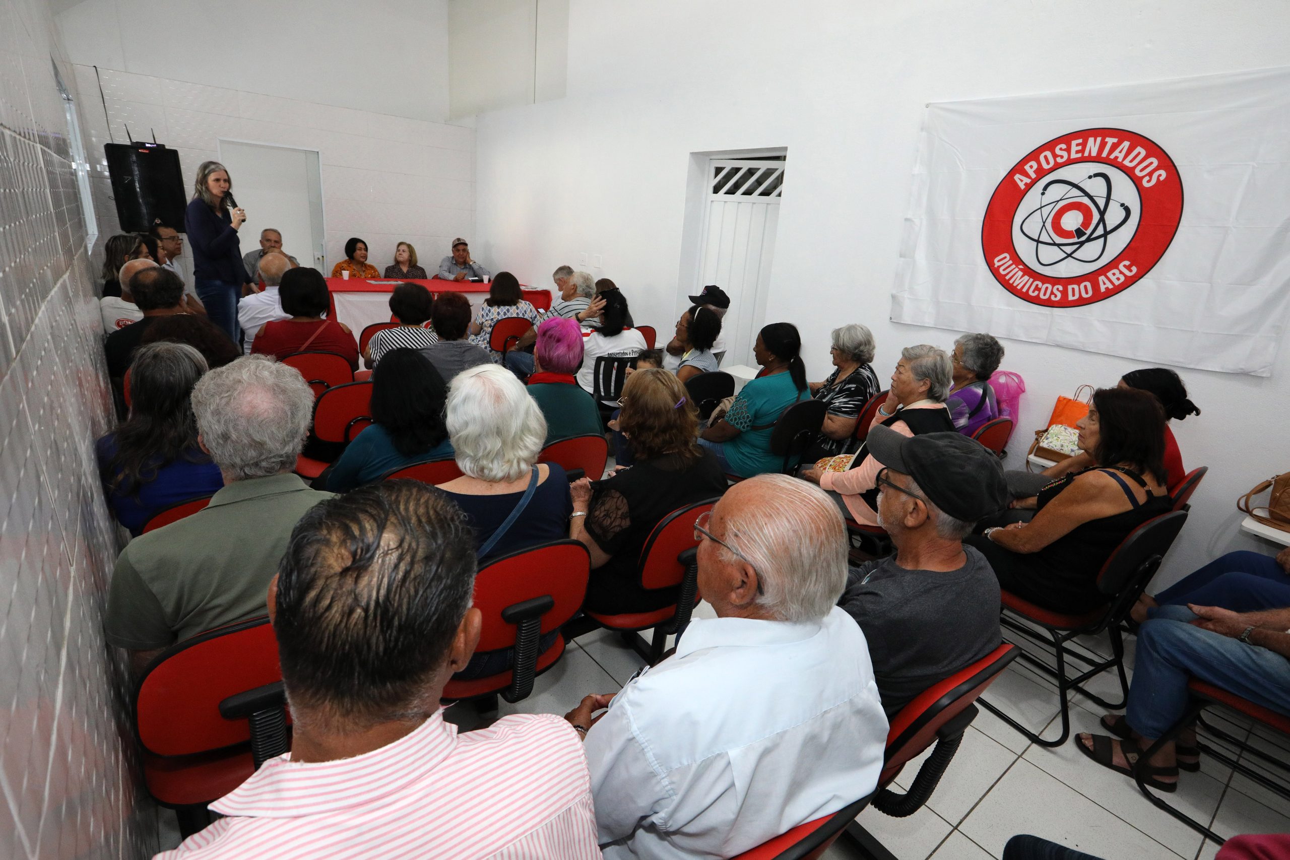 Inauguração do novo espaço da Associação dos Aposentados e Pensionistas Químicos do ABC. Rua Vitorio Chiarotti, 563 - Jardim Bela Vista, Mauá - SP. Fotos Dino Santos. Brasil_21_06_2024.