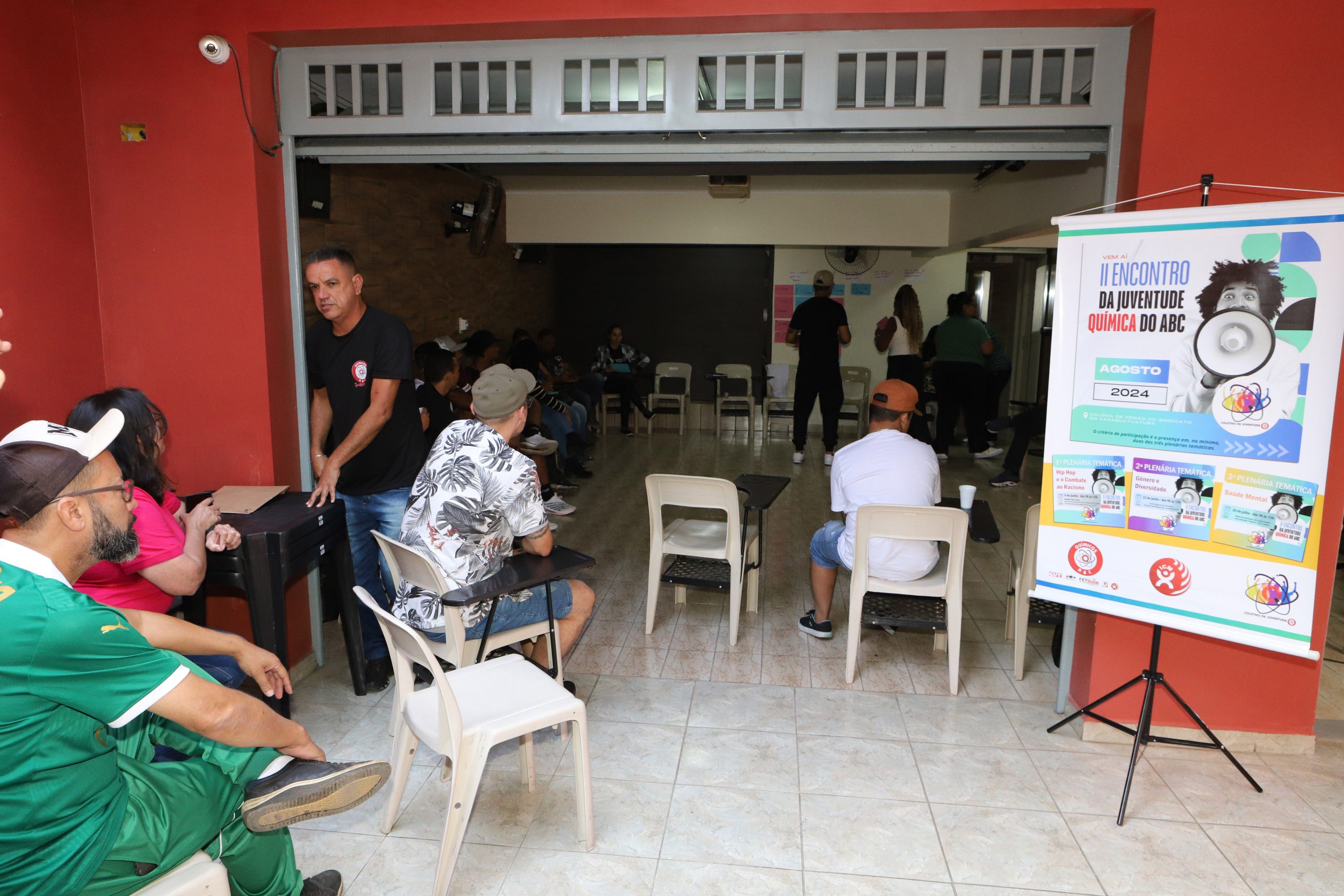 II Encontro da Juventude Química do ABC com tema  gênero e diversidade realizado na subsede de Diadema. R. dos Brilhantes, 232 - Centro, Diadema. Fotos DIno Santos_21_06_2024