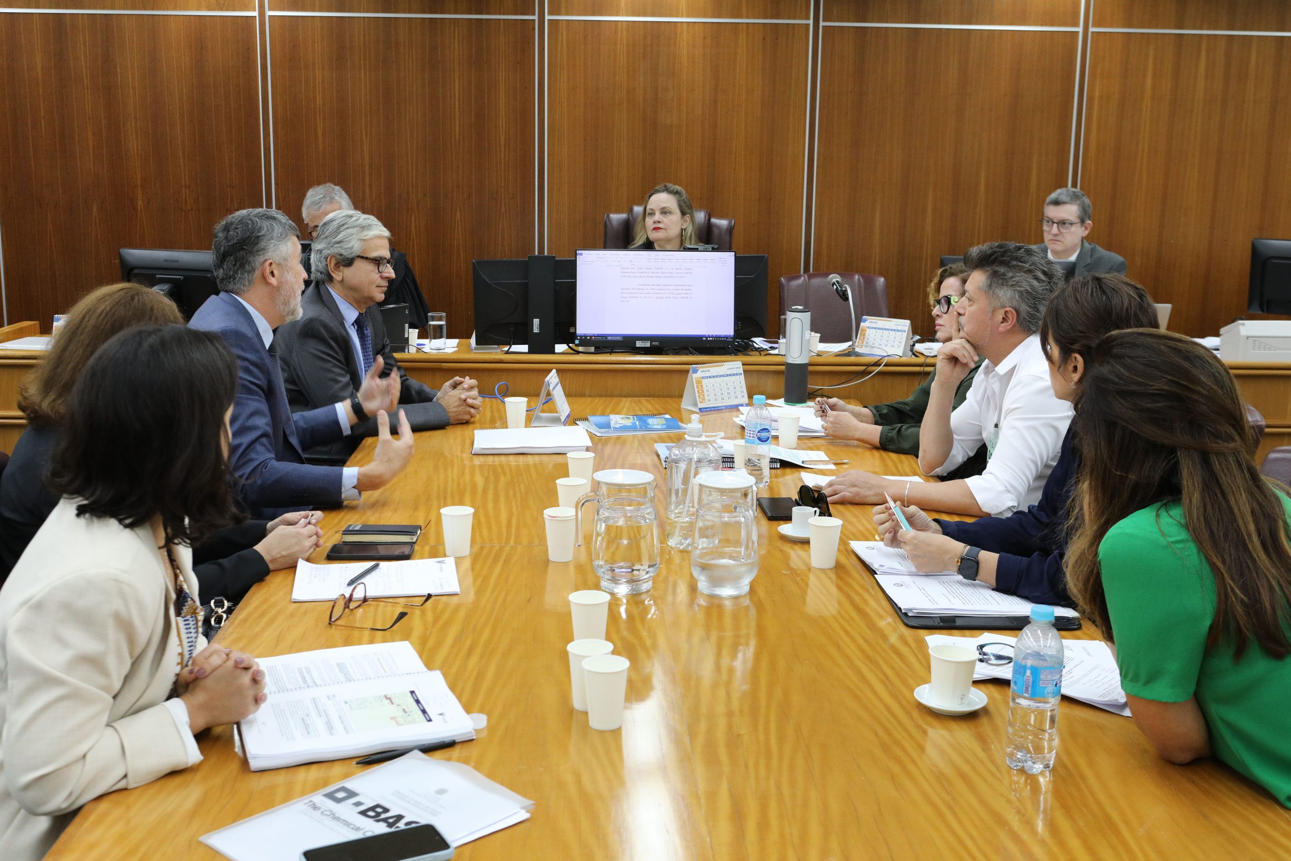 Audiência no Tribunal Regional do Trabalho (TRT ) sobre a greve dos trabalhadores do setor de tintas automotiva. Fotos Dino Santos.