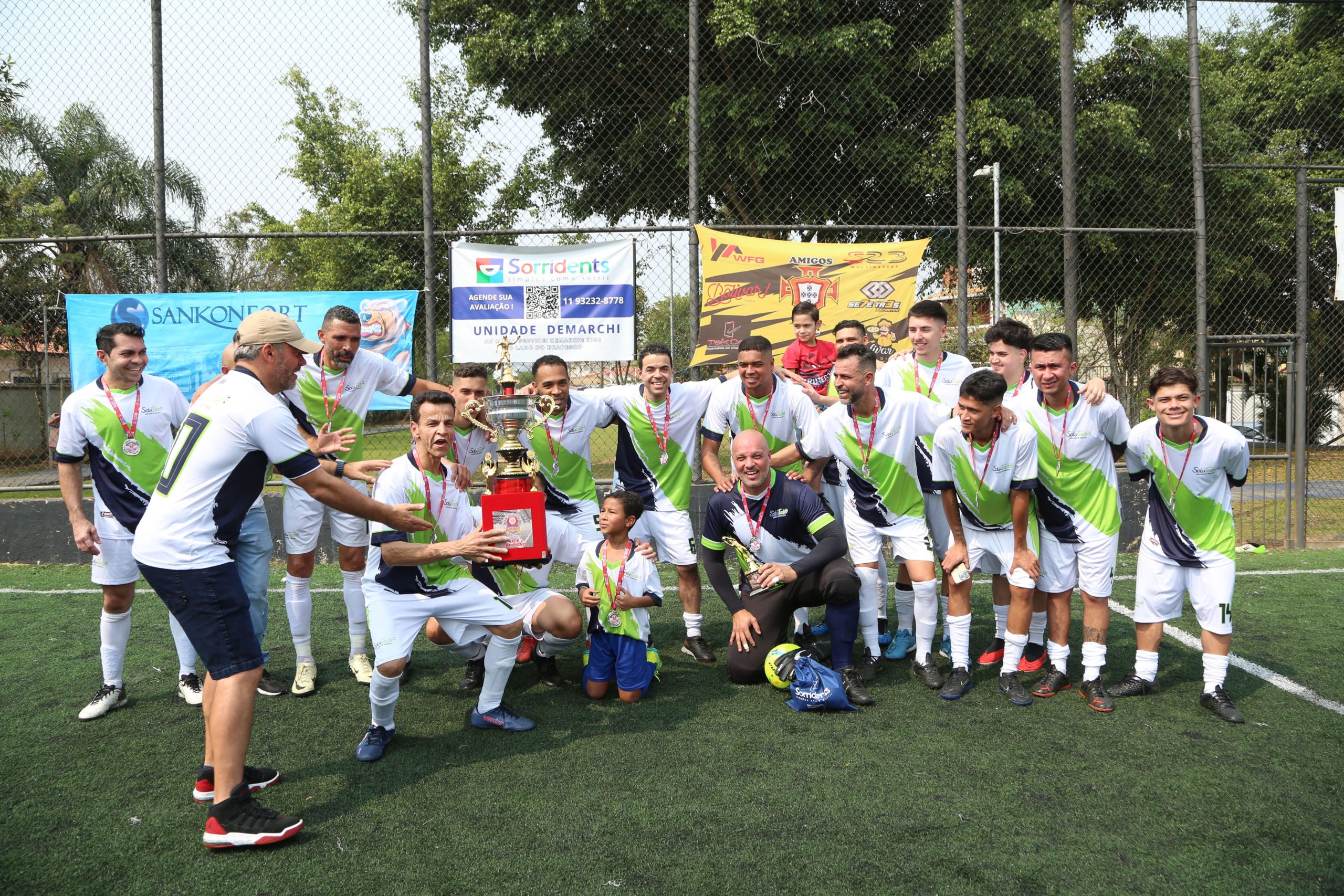 Final da 3º Copa de Inter Empresas de Futsal Químicos do ABC realizada no Espaço dos Amigos Daldibia. Rua Sebastião Souto, 15 Valdibia, São Bernardo do Campo - SP. Fotos Valdir Lopes_07_09_2024.