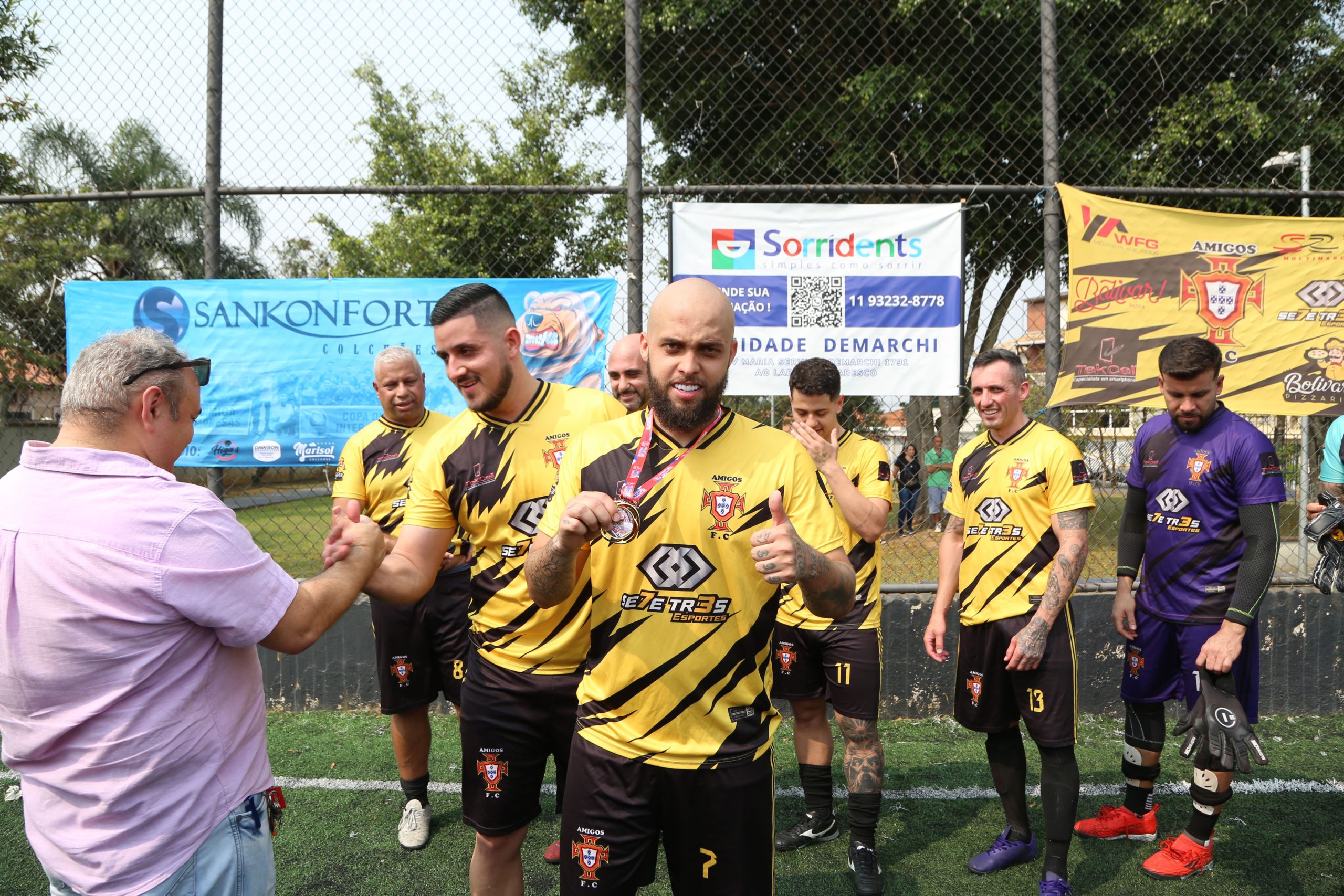 Final da 3º Copa de Inter Empresas de Futsal Químicos do ABC realizada no Espaço dos Amigos Daldibia. Rua Sebastião Souto, 15 Valdibia, São Bernardo do Campo - SP. Fotos Valdir Lopes_07_09_2024.