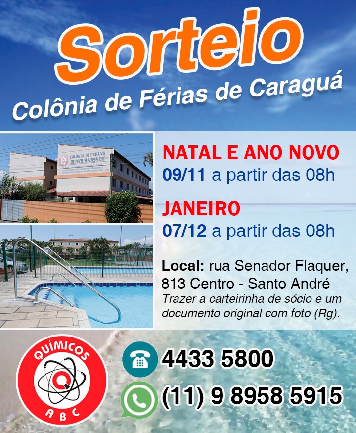 sorteio colonia