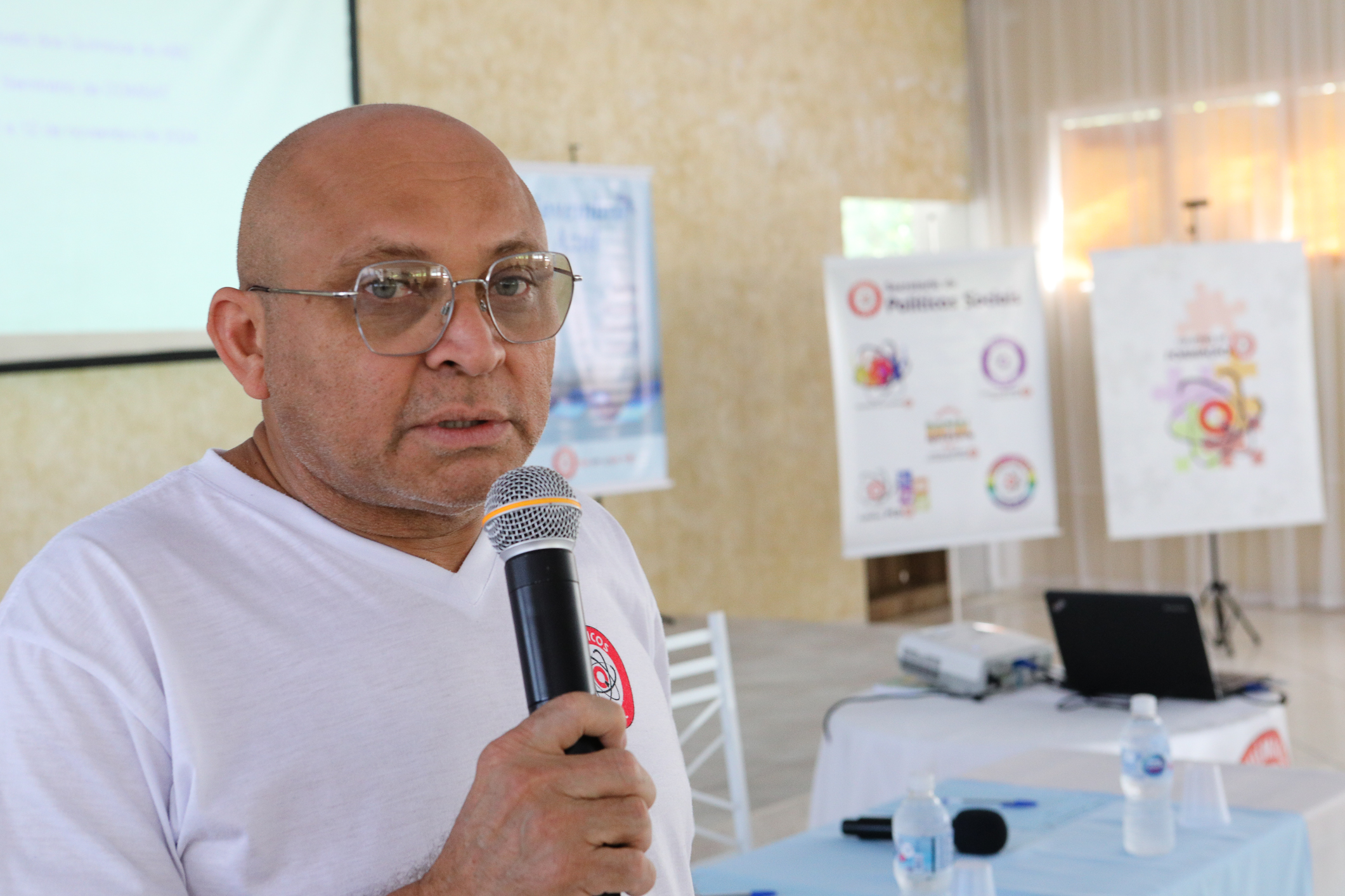 Seminário de Planejamento da COMSAT e palestra sobre a conscientização  a respeito de doenças masculinas com o Dr. Ivan Costa realizado na Chácara do Tatu.  Estrada Pouso Alegre, 169 Rio Grande da Serra. Fotos Dino Santos. BRASIL_12_11_2024.