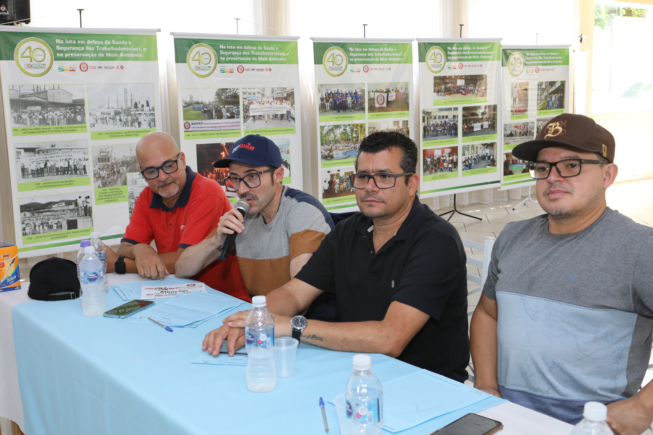 Seminário de Planejamento da COMSAT e palestra sobre a conscientização  a respeito de doenças masculinas com o Dr. Ivan Costa realizado na Chácara do Tatu.  Estrada Pouso Alegre, 169 Rio Grande da Serra. Fotos Dino Santos. BRASIL_12_11_2024.