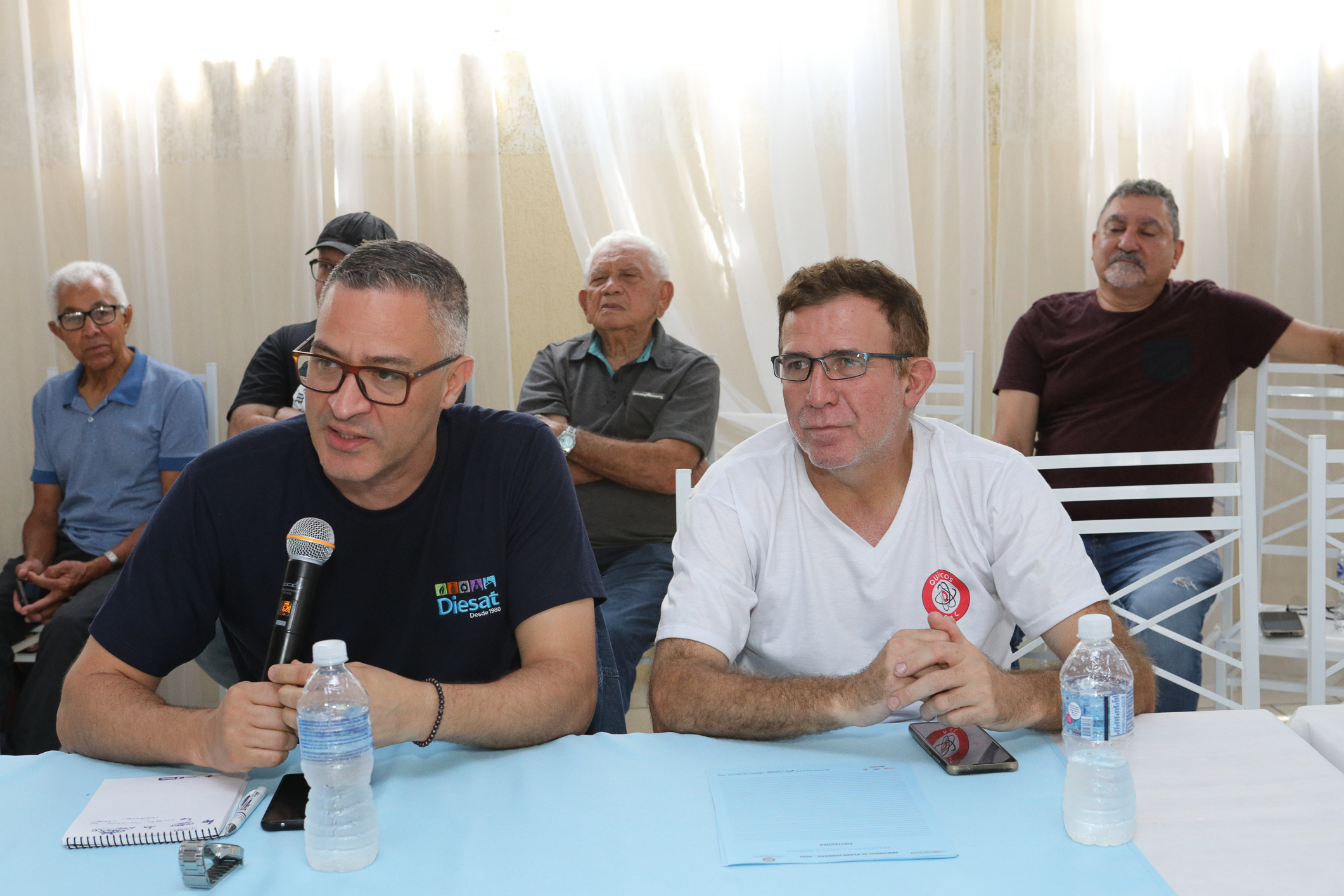 Seminário de Planejamento da COMSAT e palestra sobre a conscientização  a respeito de doenças masculinas com o Dr. Ivan Costa realizado na Chácara do Tatu.  Estrada Pouso Alegre, 169 Rio Grande da Serra. Fotos Dino Santos. BRASIL_12_11_2024.