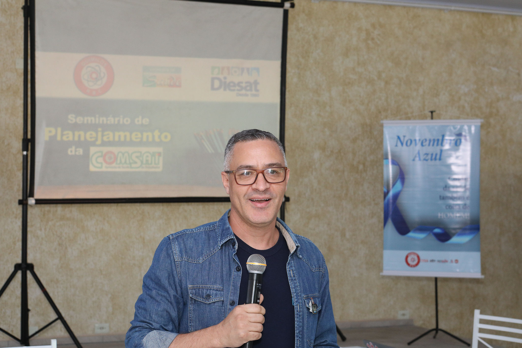 Seminário de Planejamento da COMSAT e palestra sobre a conscientização  a respeito de doenças masculinas com o Dr. Ivan Costa realizado na Chácara do Tatu.  Estrada Pouso Alegre, 169 Rio Grande da Serra. Fotos Dino Santos. BRASIL_12_11_2024.