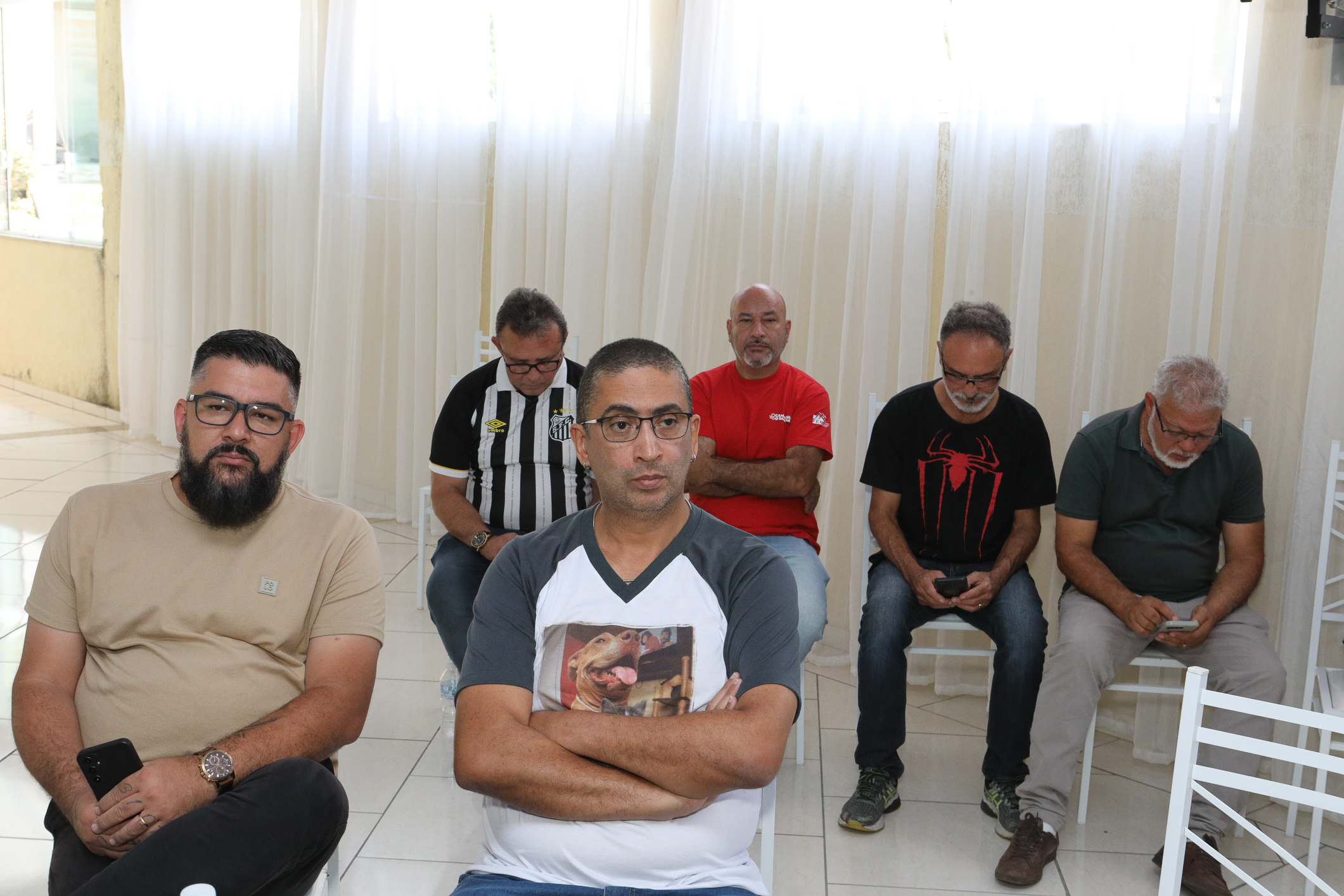 Seminário de Planejamento da COMSAT e palestra sobre a conscientização  a respeito de doenças masculinas com o Dr. Ivan Costa realizado na Chácara do Tatu.  Estrada Pouso Alegre, 169 Rio Grande da Serra. Fotos Dino Santos. BRASIL_12_11_2024.