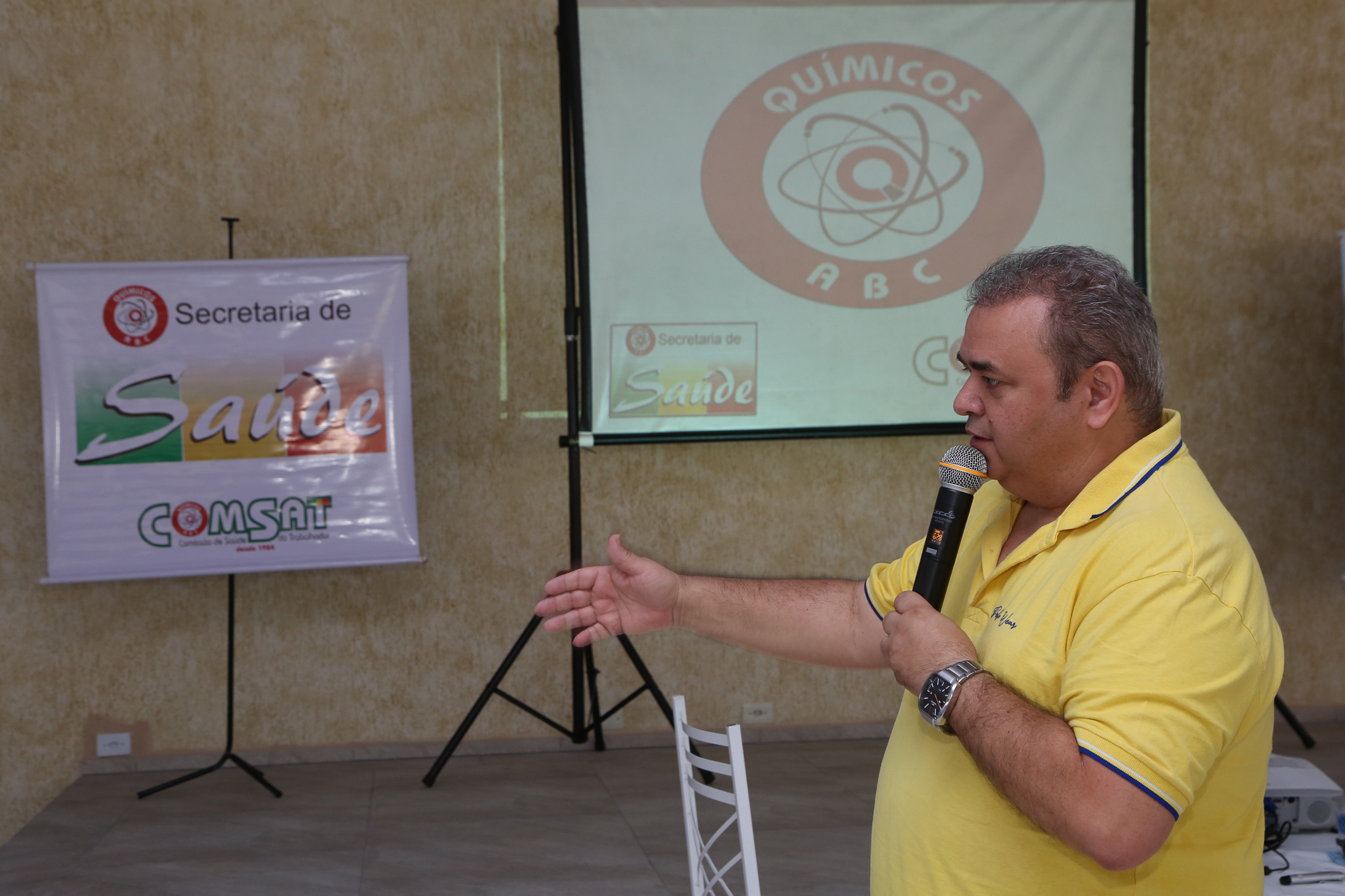 Seminário de Planejamento da COMSAT e palestra sobre a conscientização  a respeito de doenças masculinas com o Dr. Ivan Costa realizado na Chácara do Tatu.  Estrada Pouso Alegre, 169 Rio Grande da Serra. Fotos Dino Santos. BRASIL_12_11_2024.