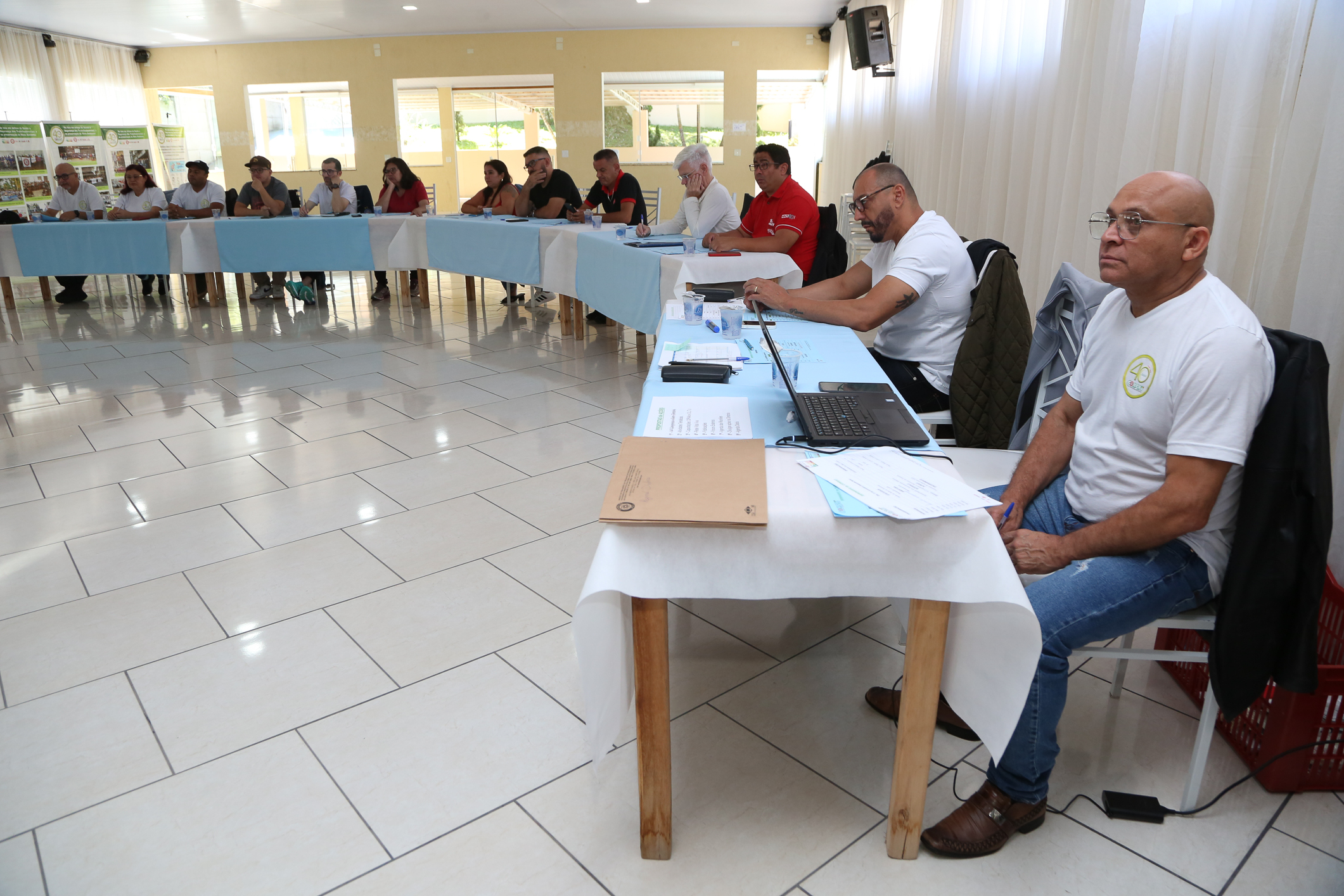 Seminário de Planejamento da COMSAT e palestra sobre a conscientização  a respeito de doenças masculinas com o Dr. Ivan Costa realizado na Chácara do Tatu.  Estrada Pouso Alegre, 169 Rio Grande da Serra. Fotos Dino Santos. BRASIL_12_11_2024.