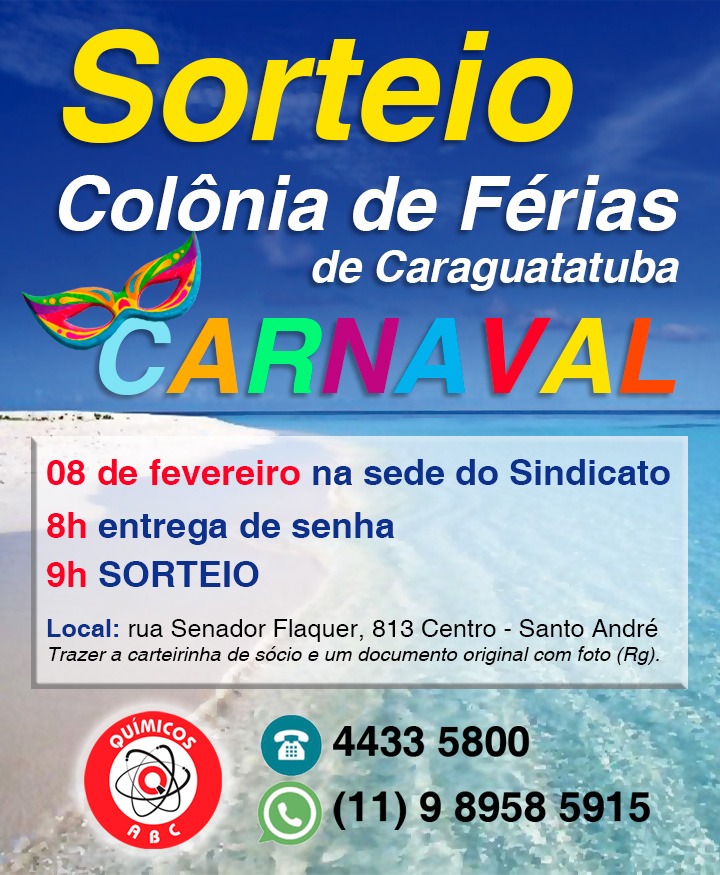 sorteio carnaval