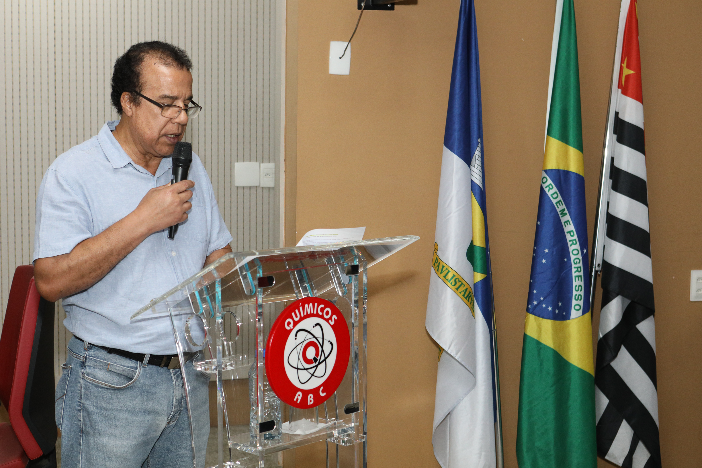 Análise de conjunto com Zé Dirceu no Sindicato dos químicos do ABC. Rua Senador Flaquer, 813 - Centro de Santo André/SP. Fotos Dino Santos. Brasil_10_02_2025.