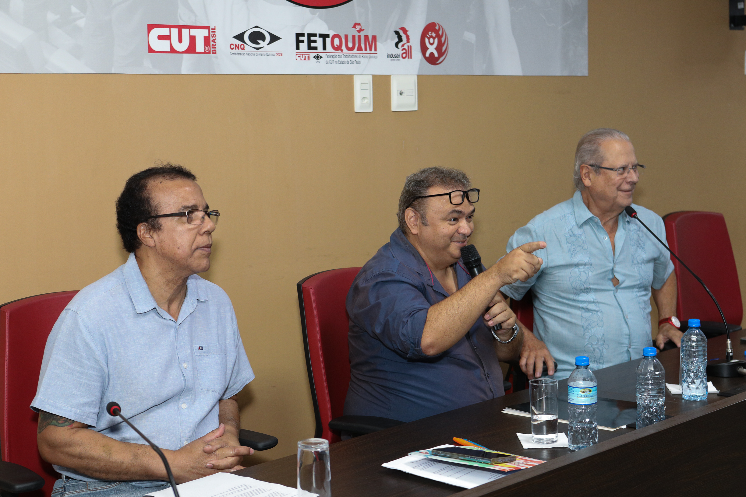 Análise de conjunto com Zé Dirceu no Sindicato dos químicos do ABC. Rua Senador Flaquer, 813 - Centro de Santo André/SP. Fotos Dino Santos. Brasil_10_02_2025.