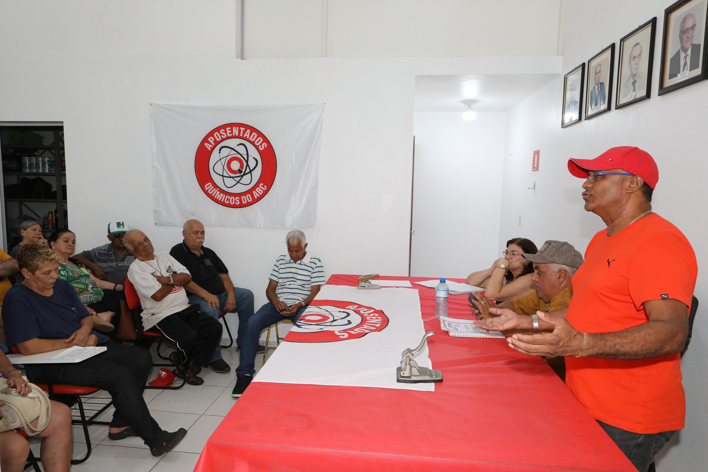 Assembleia da Associação dos Aposentados e Pensionistas Químicos do ABC.R. Victório Chiarotti, 563 - Jardim Bela Vista, Mauá/SP. Fotos Dino Santos. Brasil_21_02_2025.