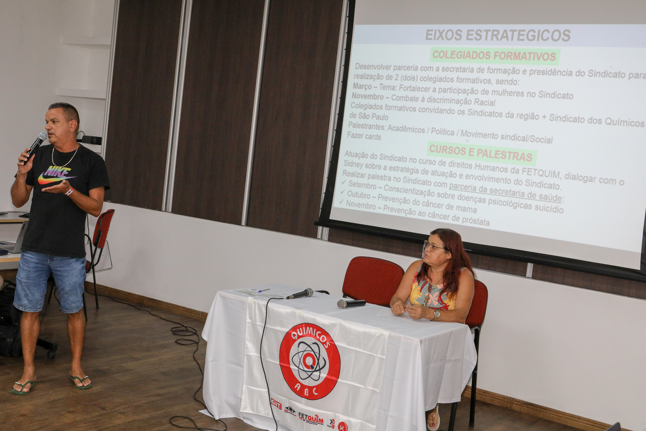 2º Seminário da diretoria do sindicato dos Químicos do ABC gestão 2023 a 2027 na Colônia de Férias do Sinergia . Av. Dos Sindicatos, 523 - Nova Mirim, Praia Grande - SP,_10_03_2025.