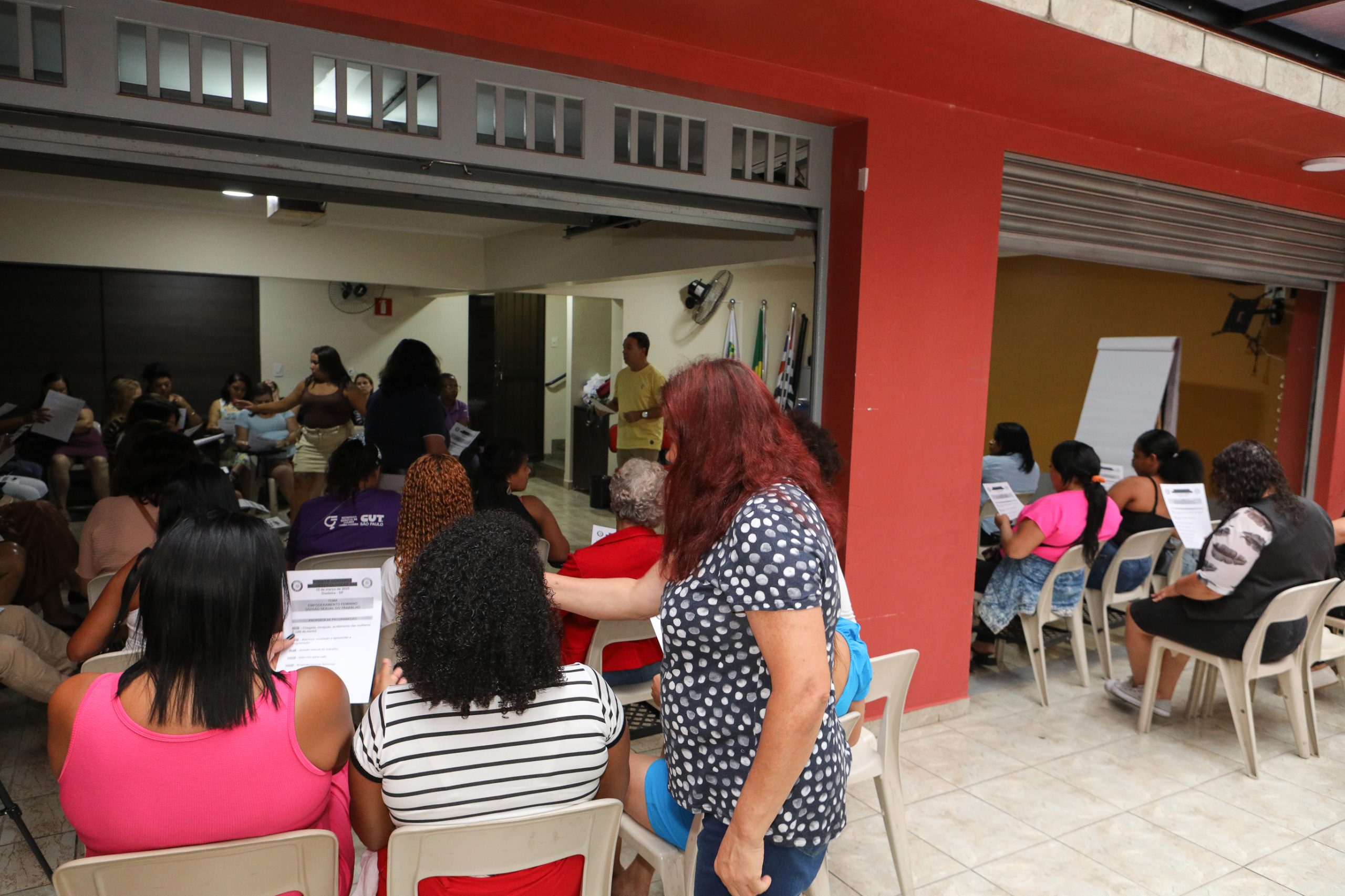 2º Roda de conversa com as mulheres da categoria Química do ABC. Realizado na regional de Diadema. Fotos Dino Santos. Brasil_15_03_2025.