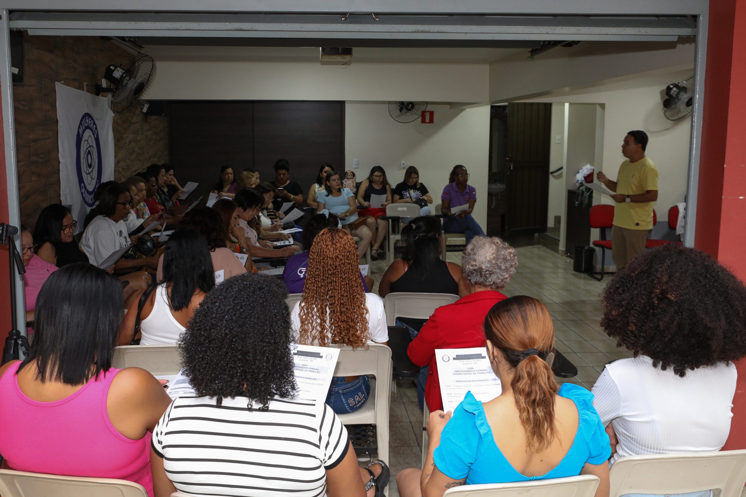 2º Roda de conversa com as mulheres da categoria Química do ABC. Realizado na regional de Diadema. Fotos Dino Santos. Brasil_15_03_2025.