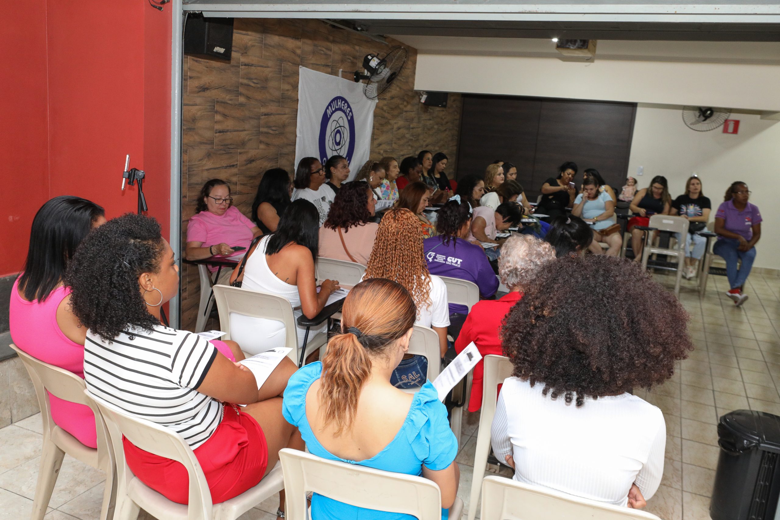 2º Roda de conversa com as mulheres da categoria Química do ABC. Realizado na regional de Diadema. Fotos Dino Santos. Brasil_15_03_2025.