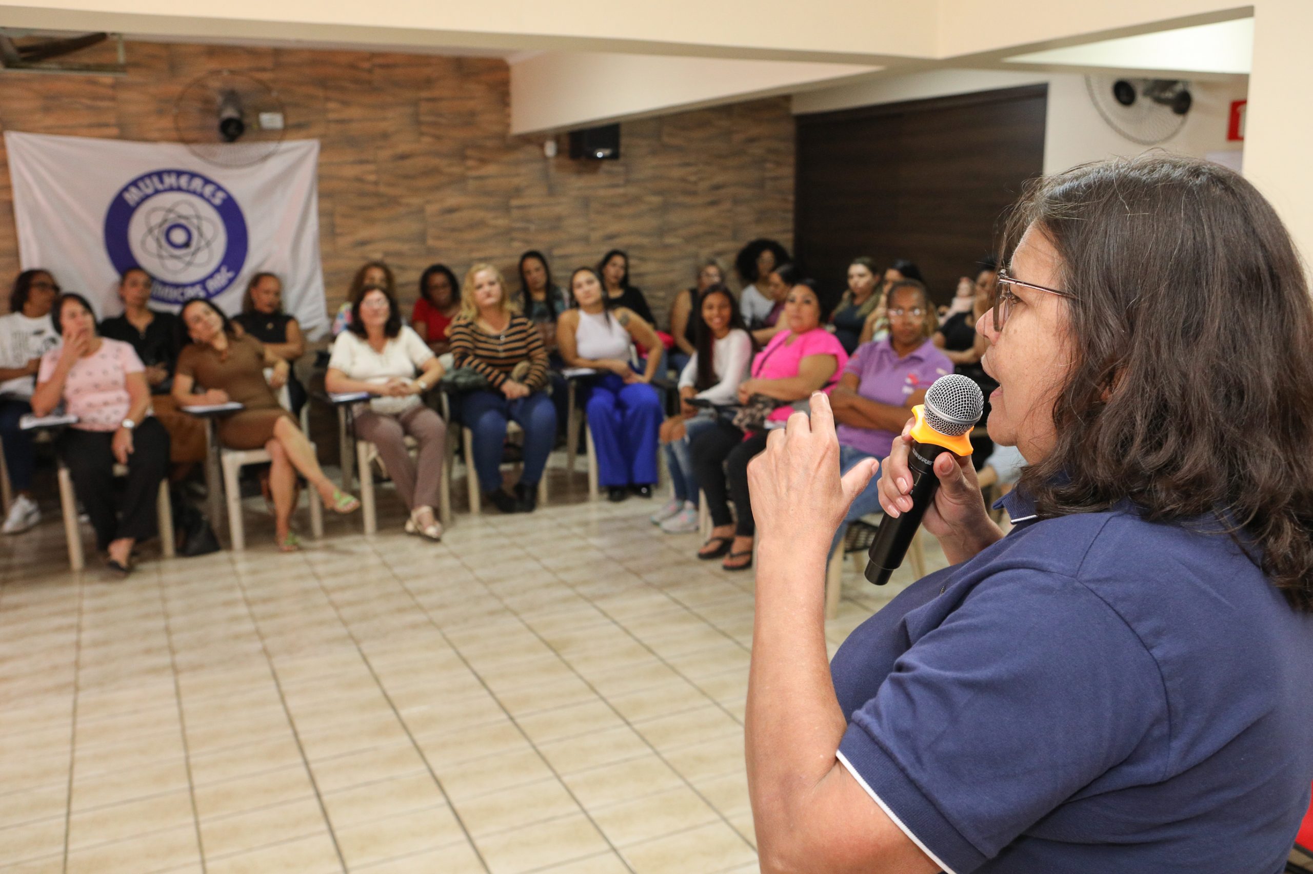 2º Roda de conversa com as mulheres da categoria Química do ABC. Realizado na regional de Diadema. Fotos Dino Santos. Brasil_15_03_2025.