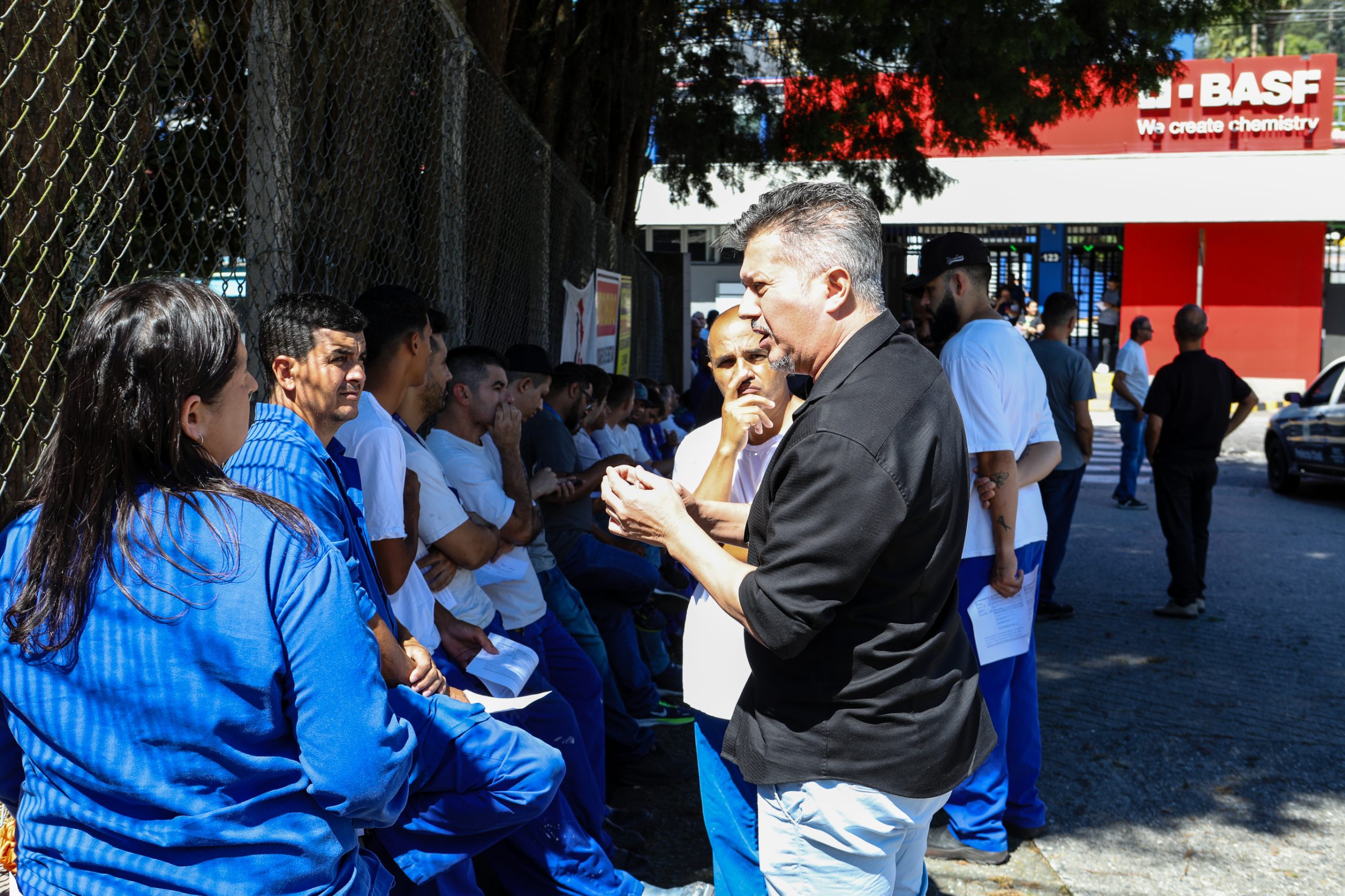 Assembleia de PLR realizada na Portaria 2 com os três turnos e admistrativo. Fotos Dino Santos. Brasil_06_03_2025.