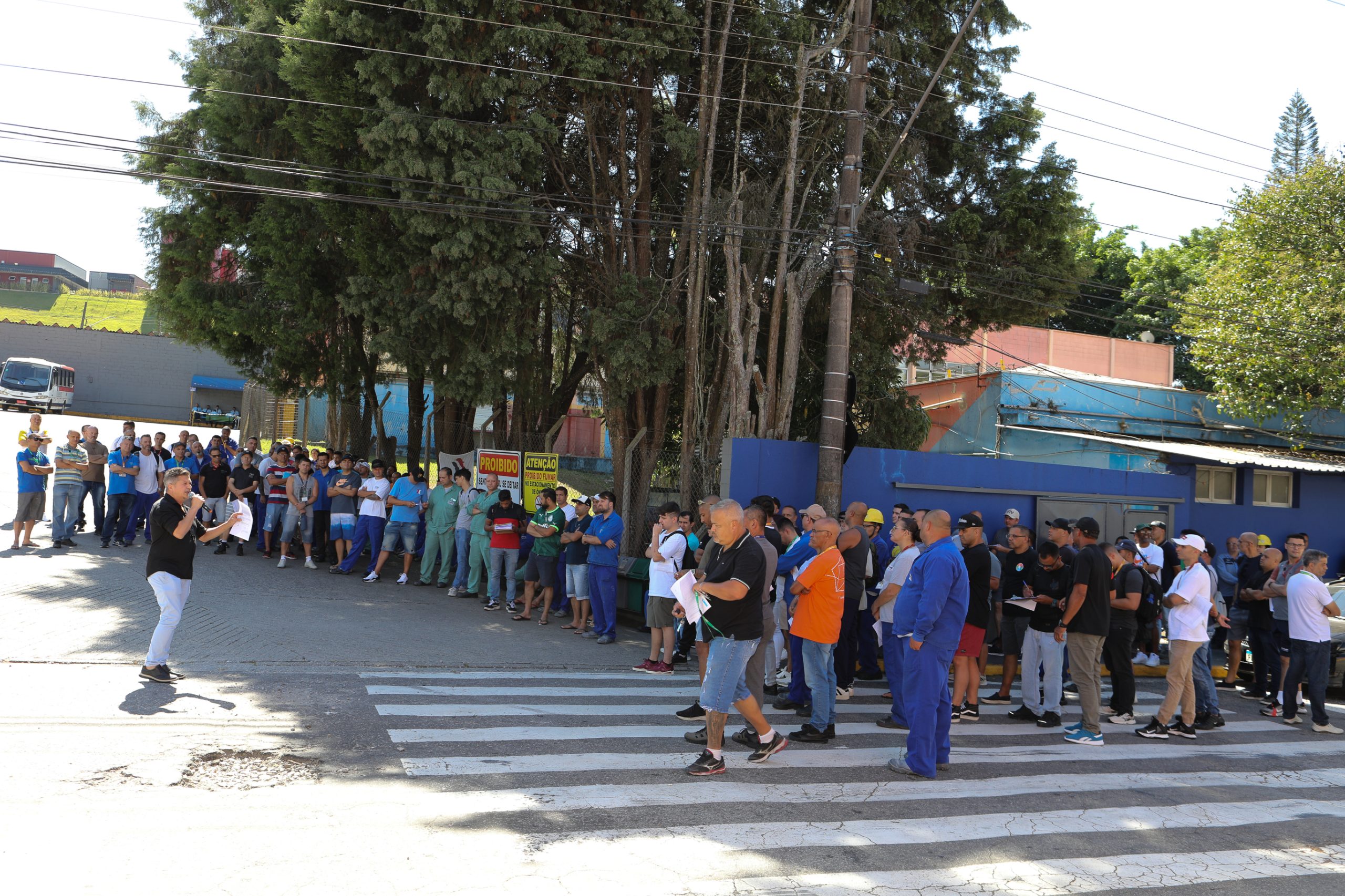 Assembleia de PLR realizada na Portaria 2 com os três turnos e admistrativo. Fotos Dino Santos. Brasil_06_03_2025.