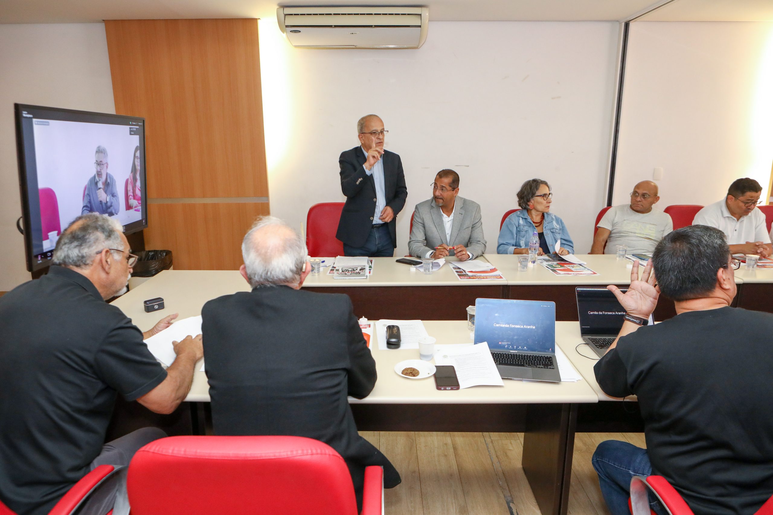 Seminário da ICM pelo Dia Internacional em Memória das Vítimas de Acidentes de Trabalho 28 de Abril realizado no Sindicato do Químicos de São Paulo/SP. Fotos Dino Santos. Brasil_28_04_2025.