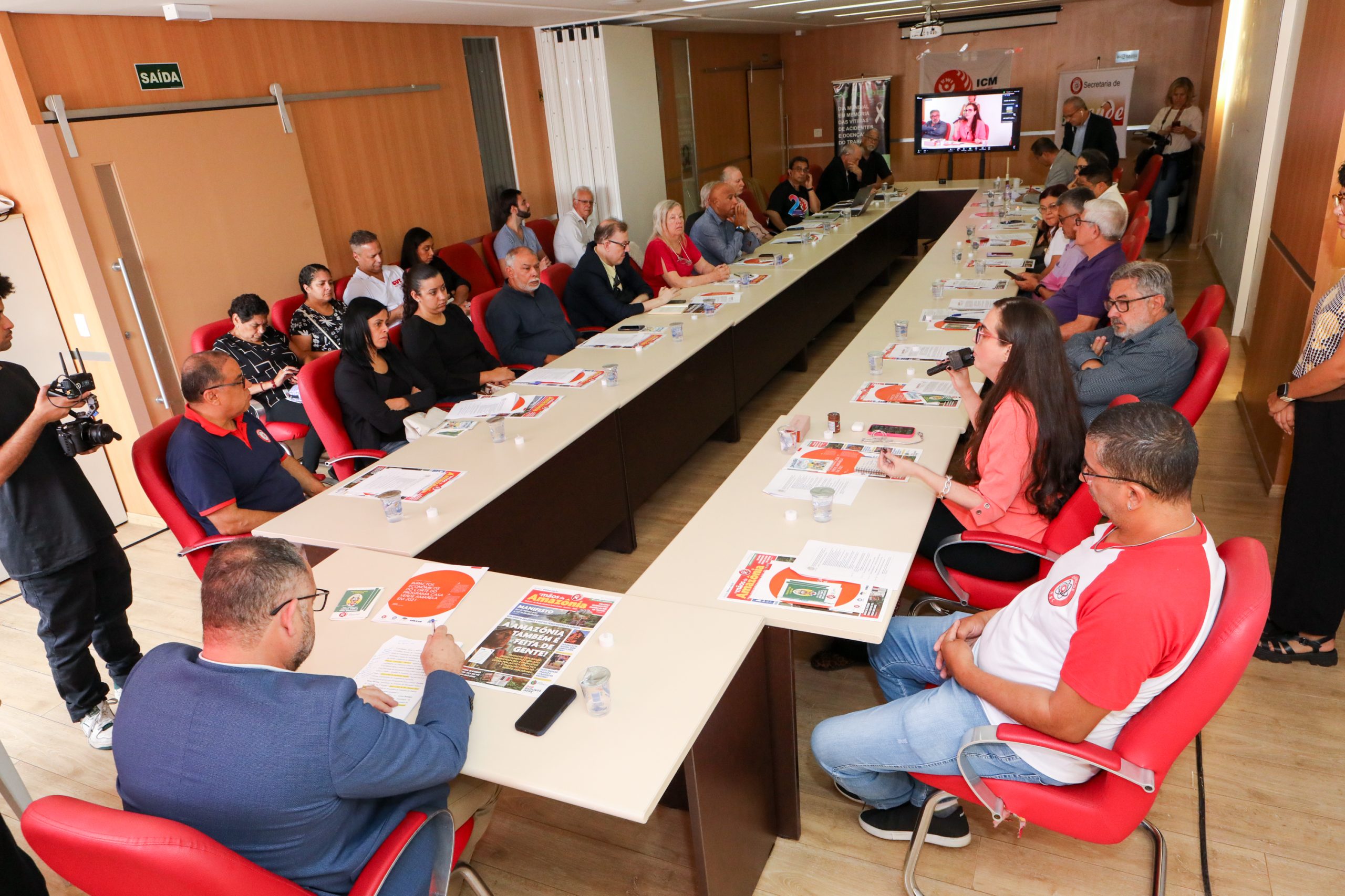 Seminário da ICM pelo Dia Internacional em Memória das Vítimas de Acidentes de Trabalho 28 de Abril realizado no Sindicato do Químicos de São Paulo/SP. Fotos Dino Santos. Brasil_28_04_2025.