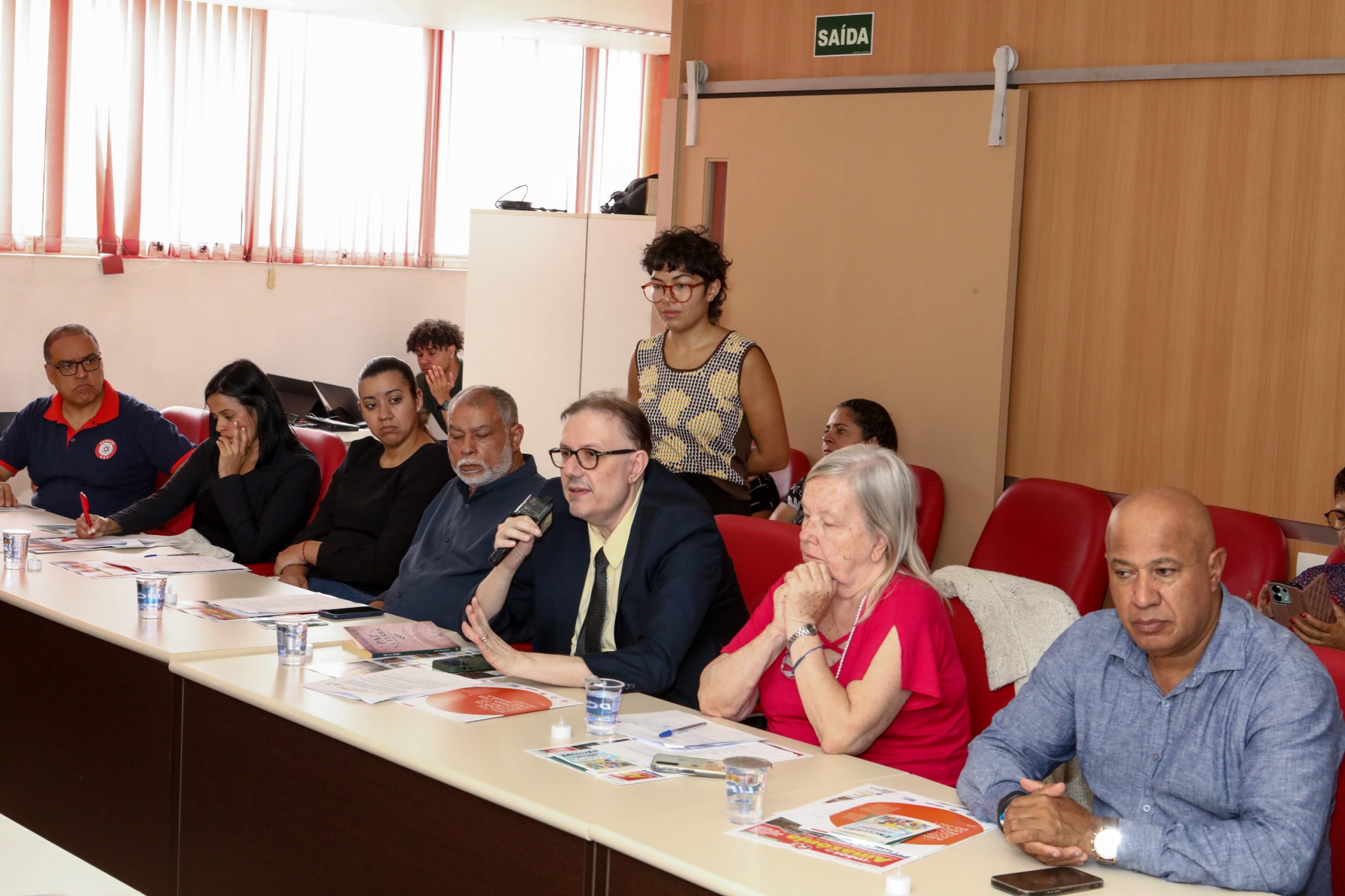 Seminário da ICM pelo Dia Internacional em Memória das Vítimas de Acidentes de Trabalho 28 de Abril realizado no Sindicato do Químicos de São Paulo/SP. Fotos Dino Santos. Brasil_28_04_2025.