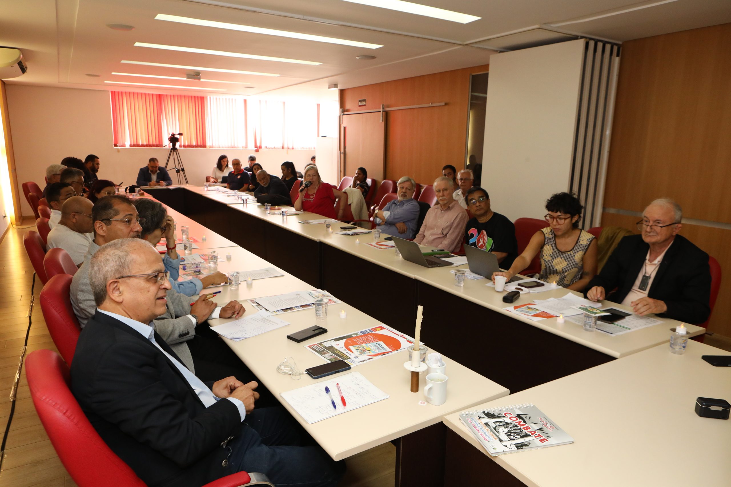 Seminário da ICM pelo Dia Internacional em Memória das Vítimas de Acidentes de Trabalho 28 de Abril realizado no Sindicato do Químicos de São Paulo/SP. Fotos Dino Santos. Brasil_28_04_2025.