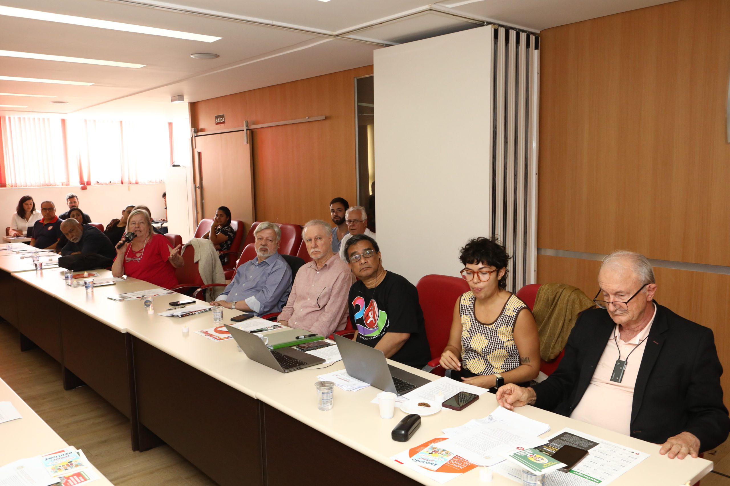 Seminário da ICM pelo Dia Internacional em Memória das Vítimas de Acidentes de Trabalho 28 de Abril realizado no Sindicato do Químicos de São Paulo/SP. Fotos Dino Santos. Brasil_28_04_2025.
