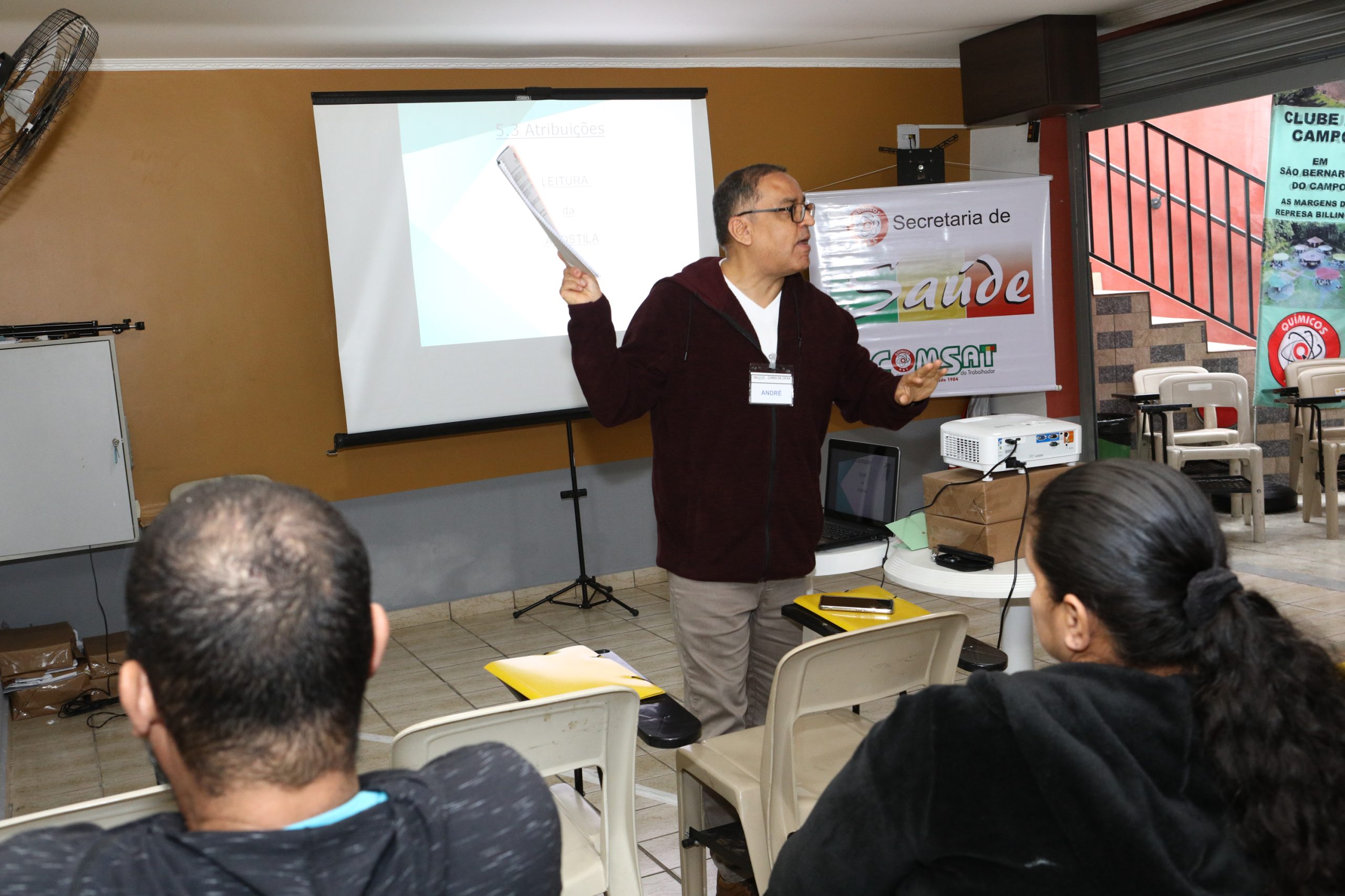 Curso de Cipa na Regionla de Diadema. R. dos Brilhantes, 232 - Centro, Diadema/SP. Fotos Dino Santos. Brasil_25_05_2025.