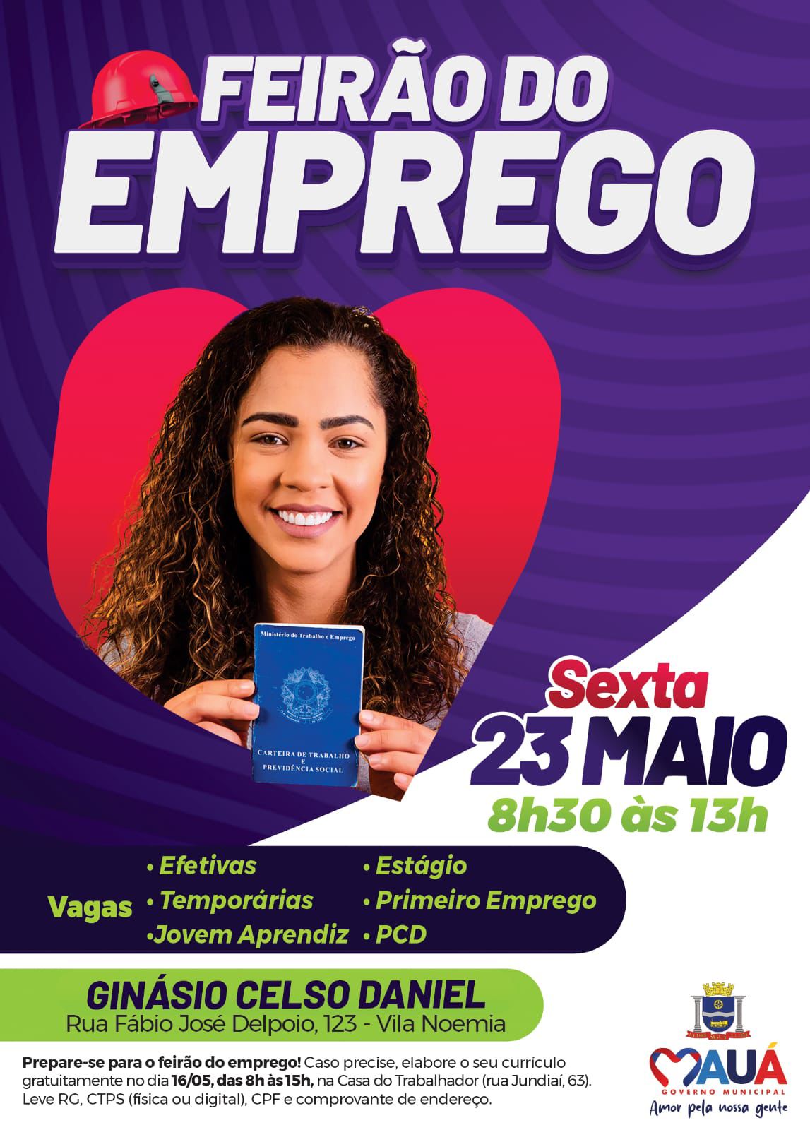Mega feirão empregos Mauá