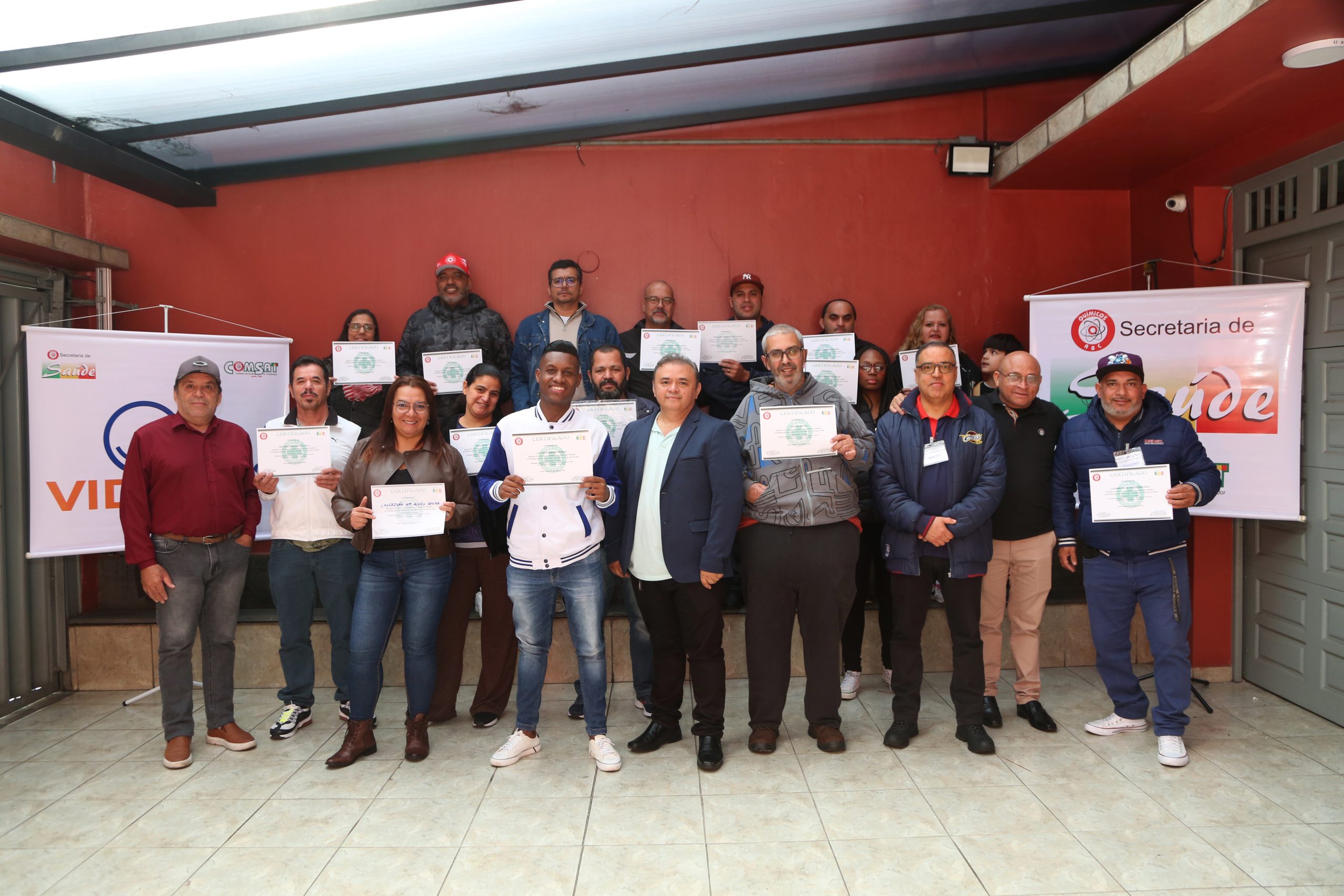 Certificação do curso de Cipa realizado na Regional de Diadema. Fotos Valdir Lopes. Brasil_31_05_2025.