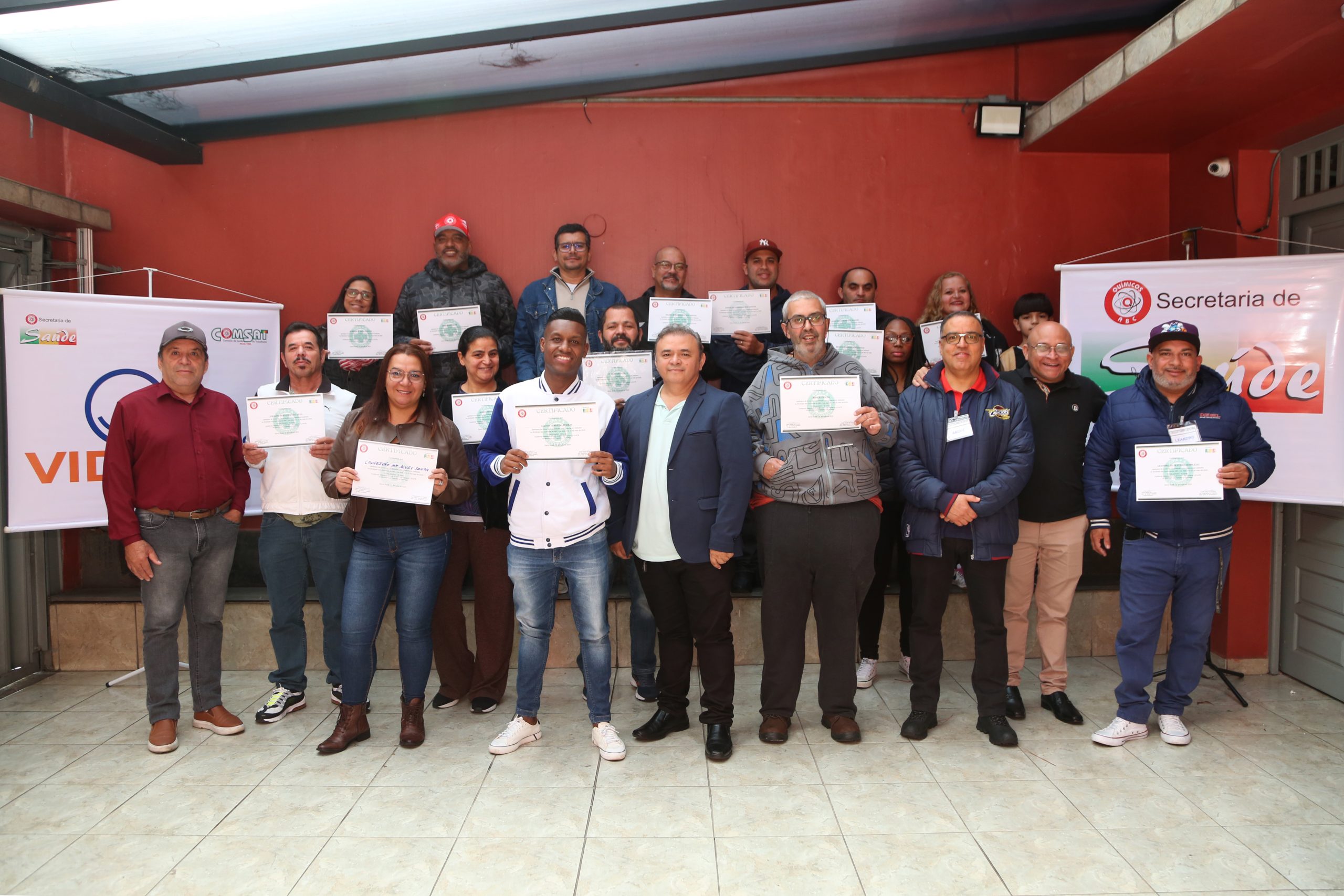 Certificação do curso de Cipa realizado na Regional de Diadema. Fotos Valdir Lopes. Brasil_31_05_2025.
